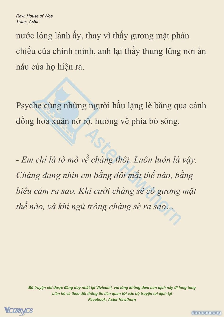 đọc truyện [novel] Dành Cho Các Nữ Thần: Dành Cho Psyche Chương 25 ảnh 3 tại Thiên Thai Truyện