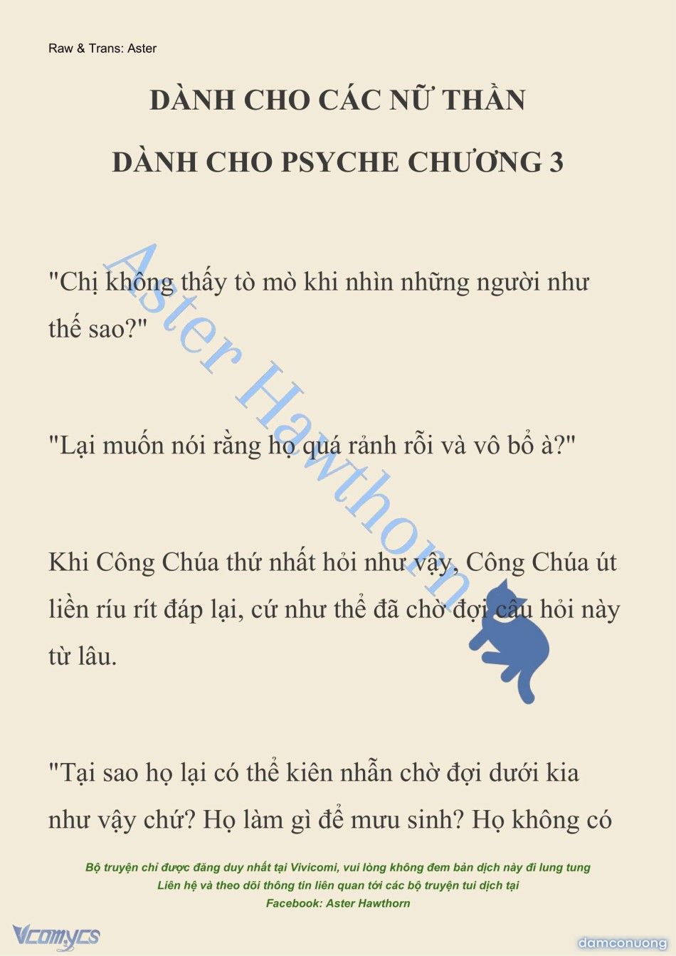 đọc truyện [novel] Dành Cho Các Nữ Thần: Dành Cho Psyche Chương 3 ảnh 3 tại Thiên Thai Truyện