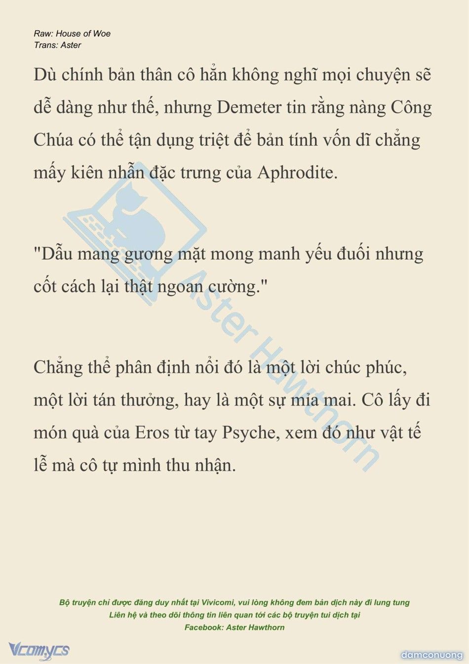 đọc truyện [novel] Dành Cho Các Nữ Thần: Dành Cho Psyche Chương 39 ảnh 16 tại Thiên Thai Truyện