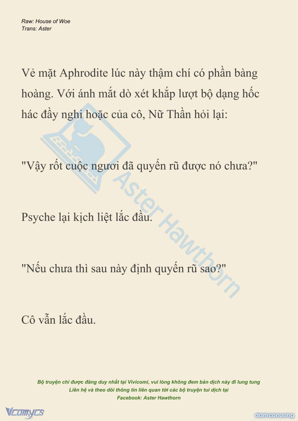 đọc truyện [novel] Dành Cho Các Nữ Thần: Dành Cho Psyche Chương 42 ảnh 5 tại Thiên Thai Truyện