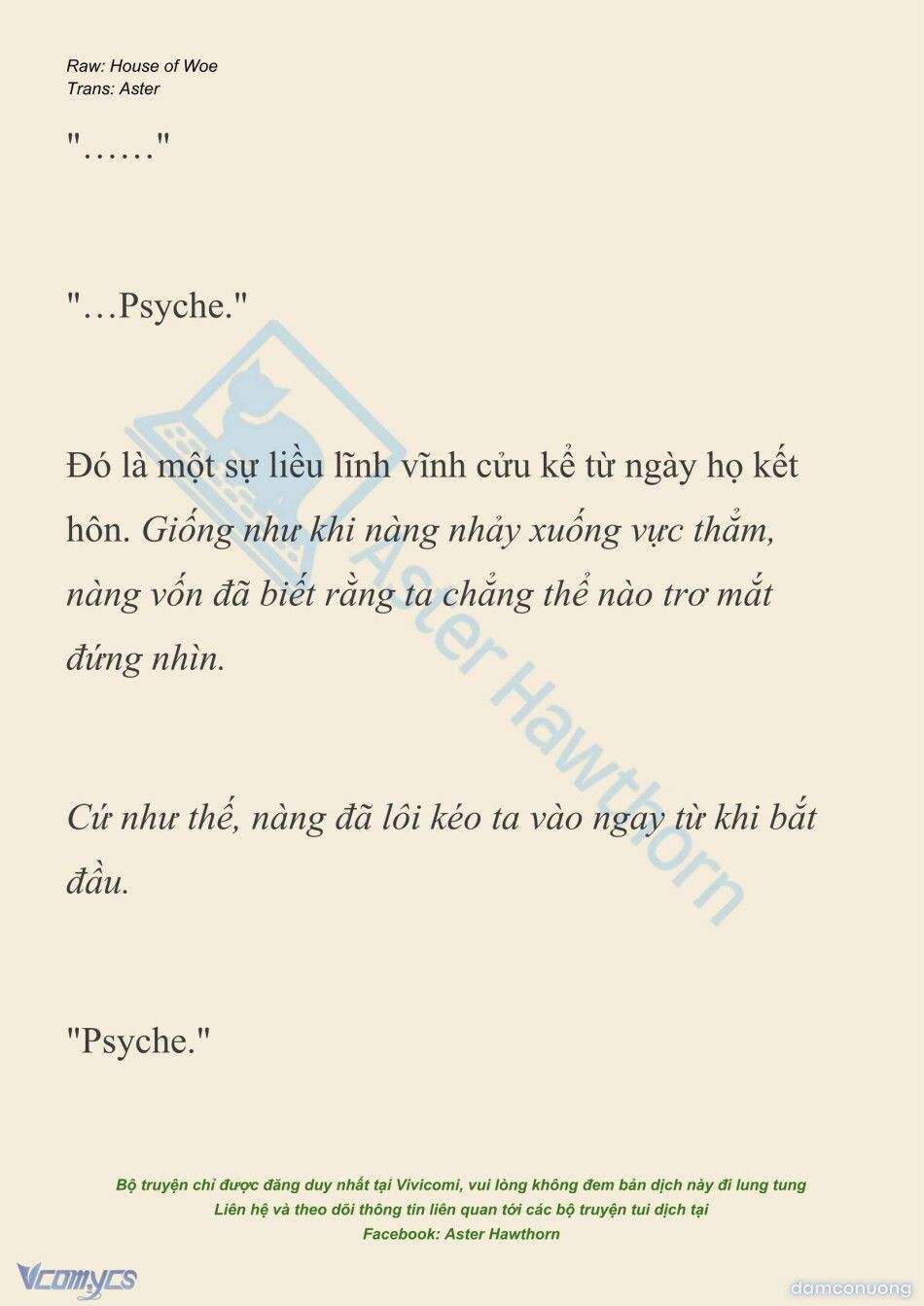 đọc truyện [novel] Dành Cho Các Nữ Thần: Dành Cho Psyche Chương 46 ảnh 21 tại Thiên Thai Truyện