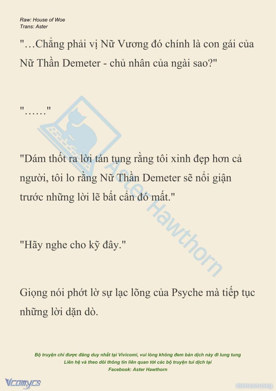 đọc truyện [novel] Dành Cho Các Nữ Thần: Dành Cho Psyche Chương 47 ảnh 19 tại Thiên Thai Truyện