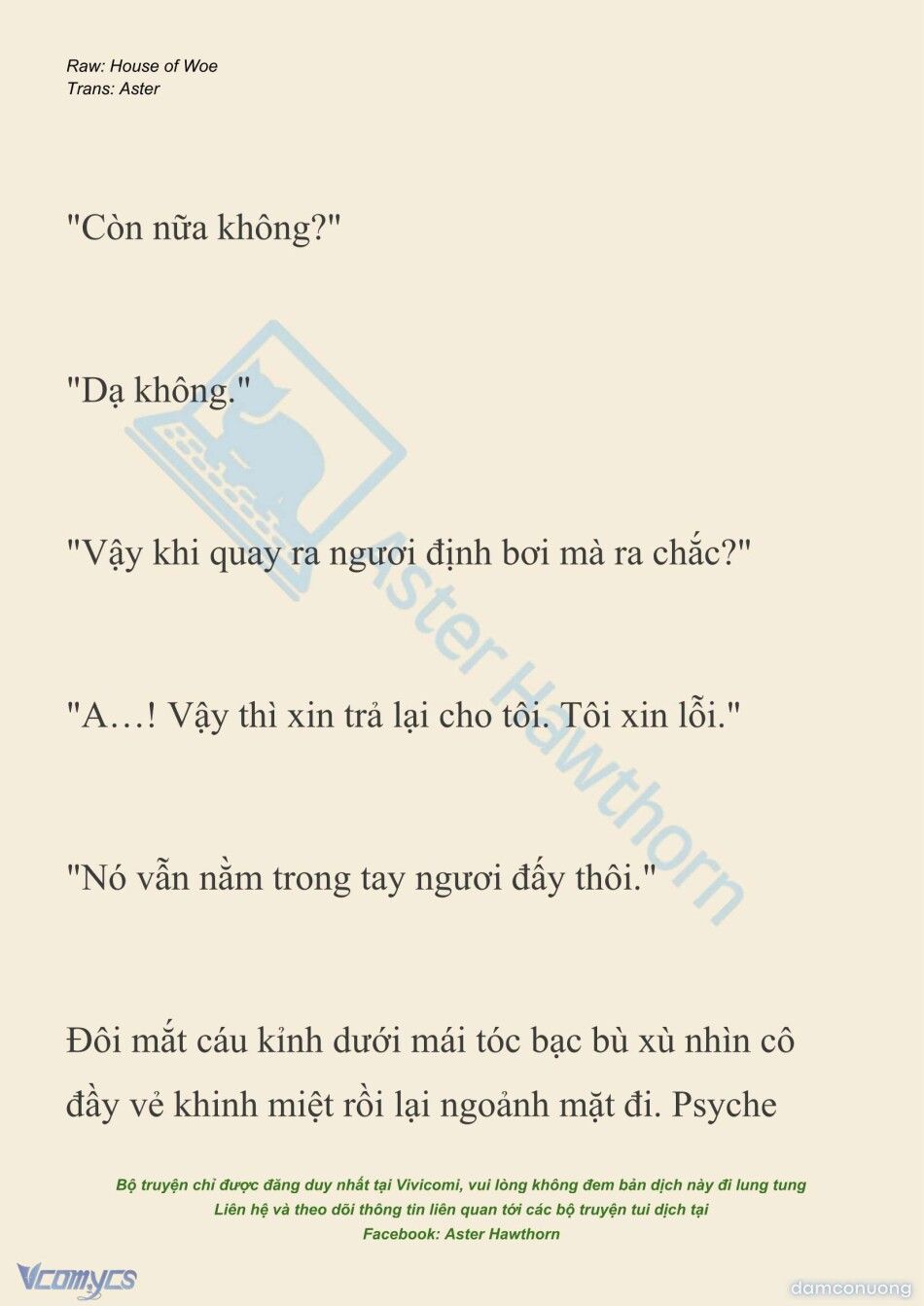 đọc truyện [novel] Dành Cho Các Nữ Thần: Dành Cho Psyche Chương 48 ảnh 11 tại Thiên Thai Truyện