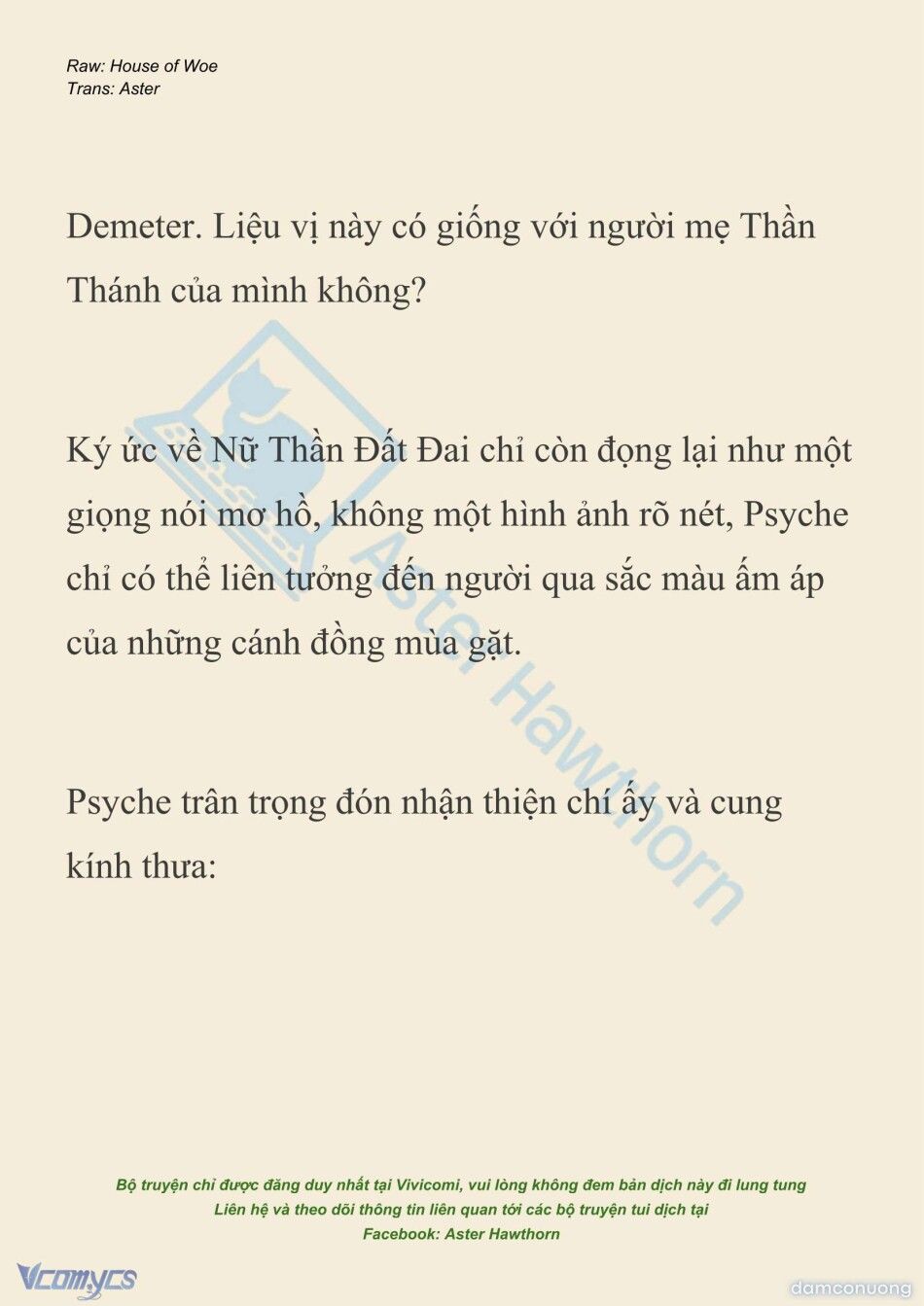 đọc truyện [novel] Dành Cho Các Nữ Thần: Dành Cho Psyche Chương 49 ảnh 3 tại Thiên Thai Truyện