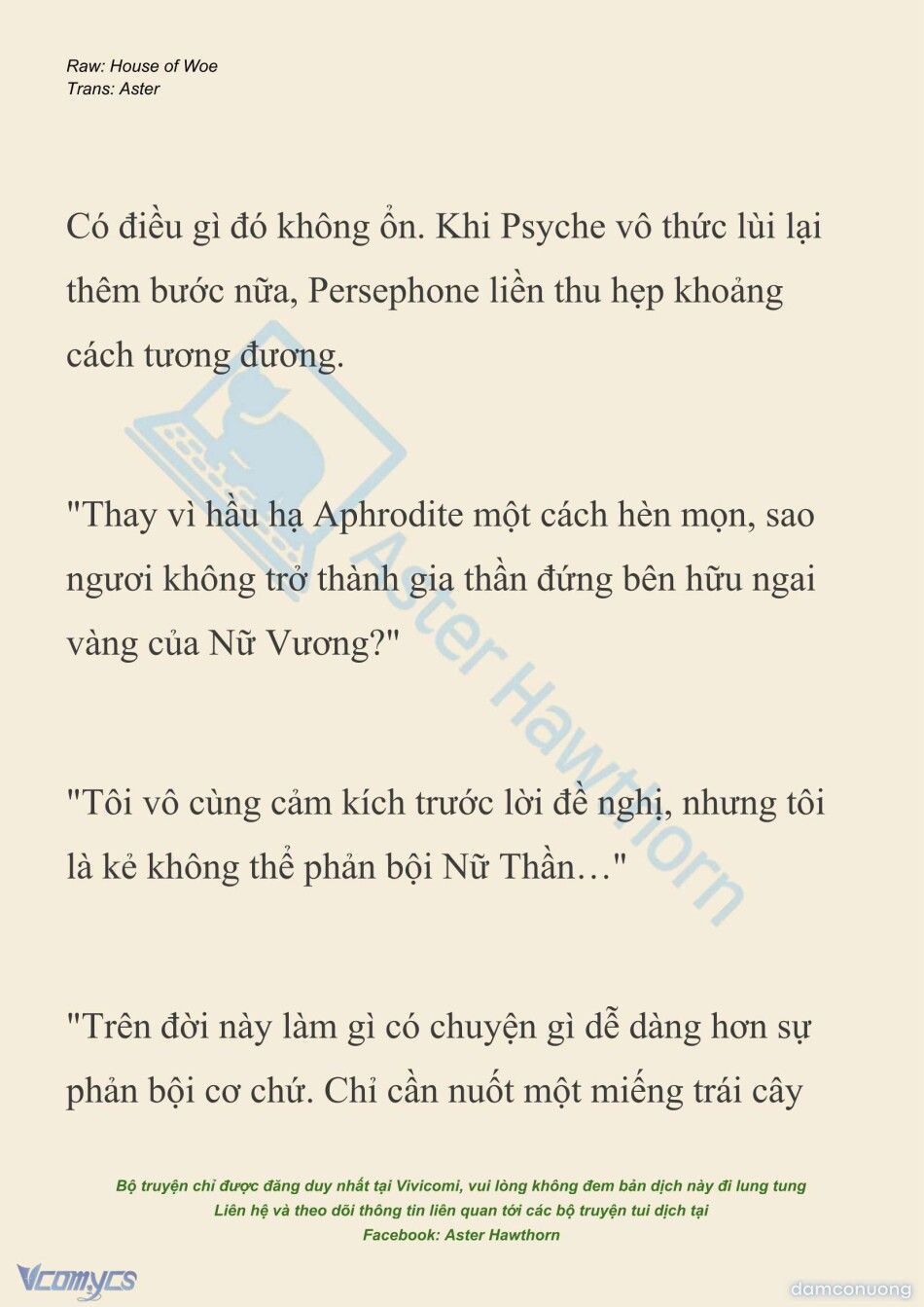 đọc truyện [novel] Dành Cho Các Nữ Thần: Dành Cho Psyche Chương 49 ảnh 15 tại Thiên Thai Truyện