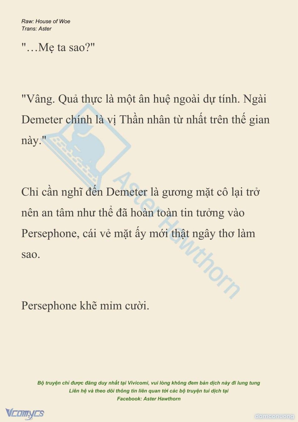 đọc truyện [novel] Dành Cho Các Nữ Thần: Dành Cho Psyche Chương 49 ảnh 19 tại Thiên Thai Truyện