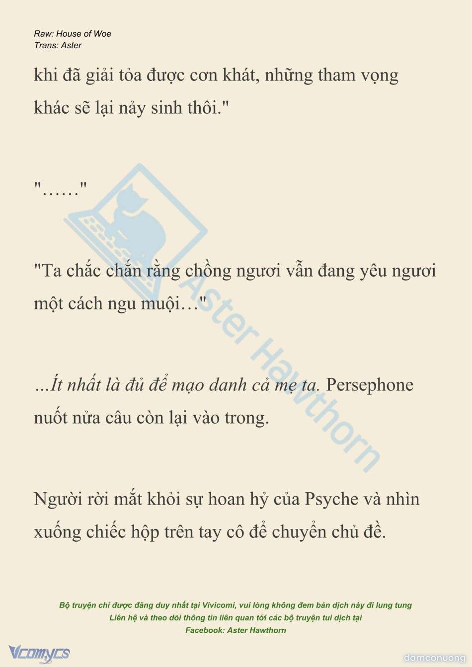 đọc truyện [novel] Dành Cho Các Nữ Thần: Dành Cho Psyche Chương 49 ảnh 22 tại Thiên Thai Truyện