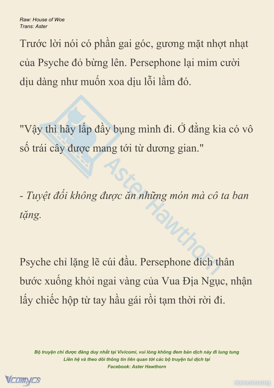 đọc truyện [novel] Dành Cho Các Nữ Thần: Dành Cho Psyche Chương 49 ảnh 9 tại Thiên Thai Truyện