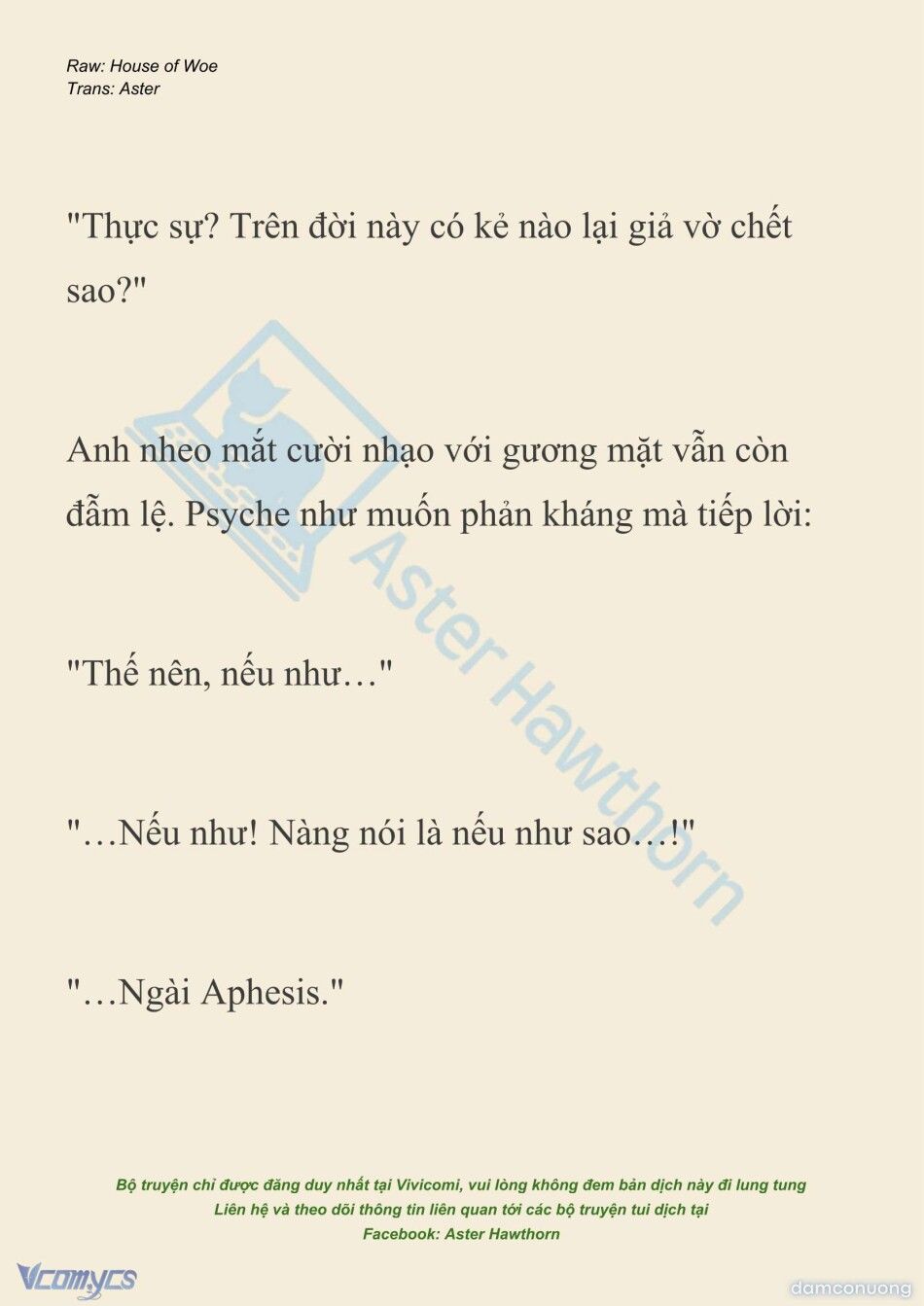 đọc truyện [novel] Dành Cho Các Nữ Thần: Dành Cho Psyche Chương 53 ảnh 3 tại Thiên Thai Truyện