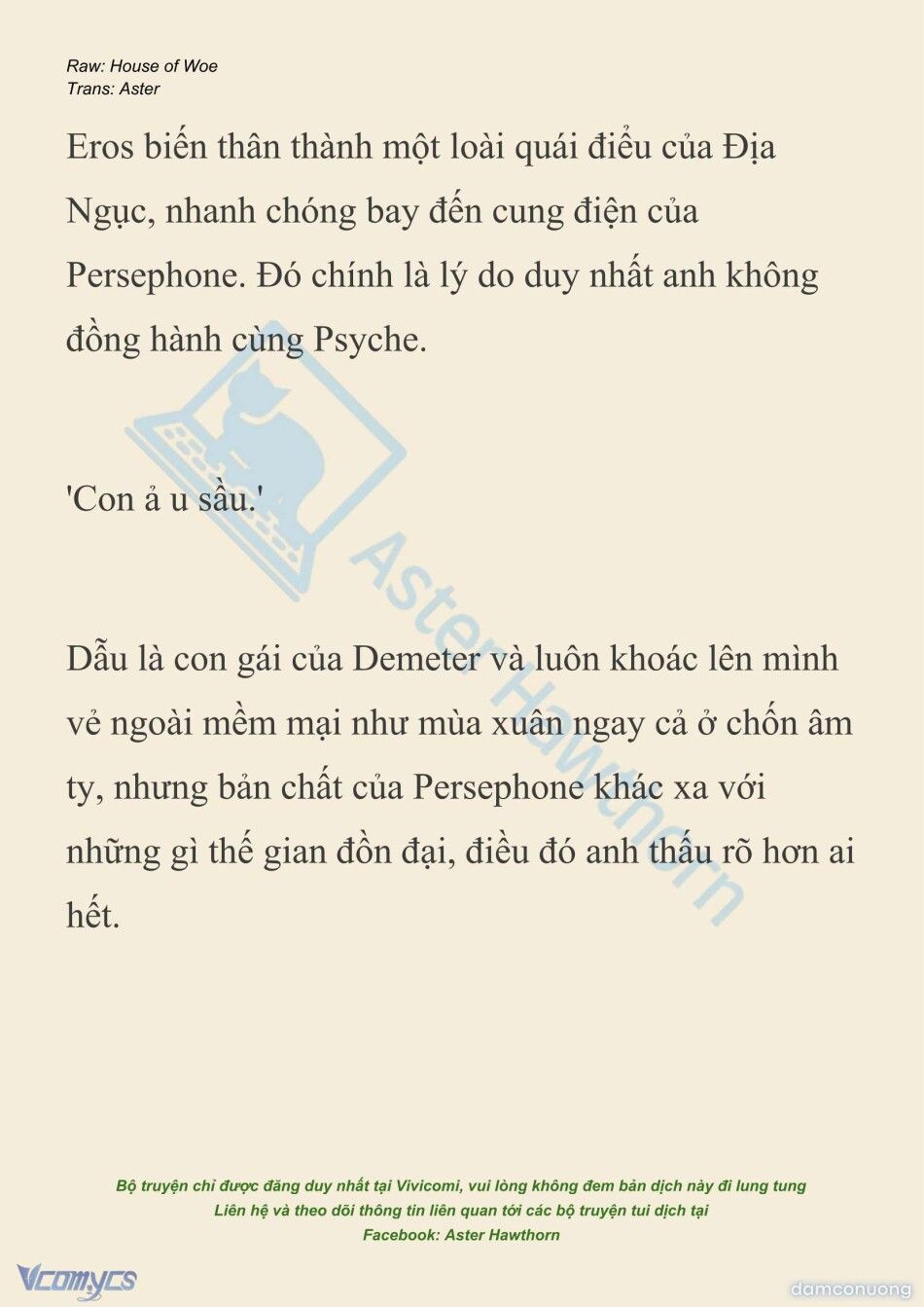 đọc truyện [novel] Dành Cho Các Nữ Thần: Dành Cho Psyche Chương 54 ảnh 4 tại Thiên Thai Truyện