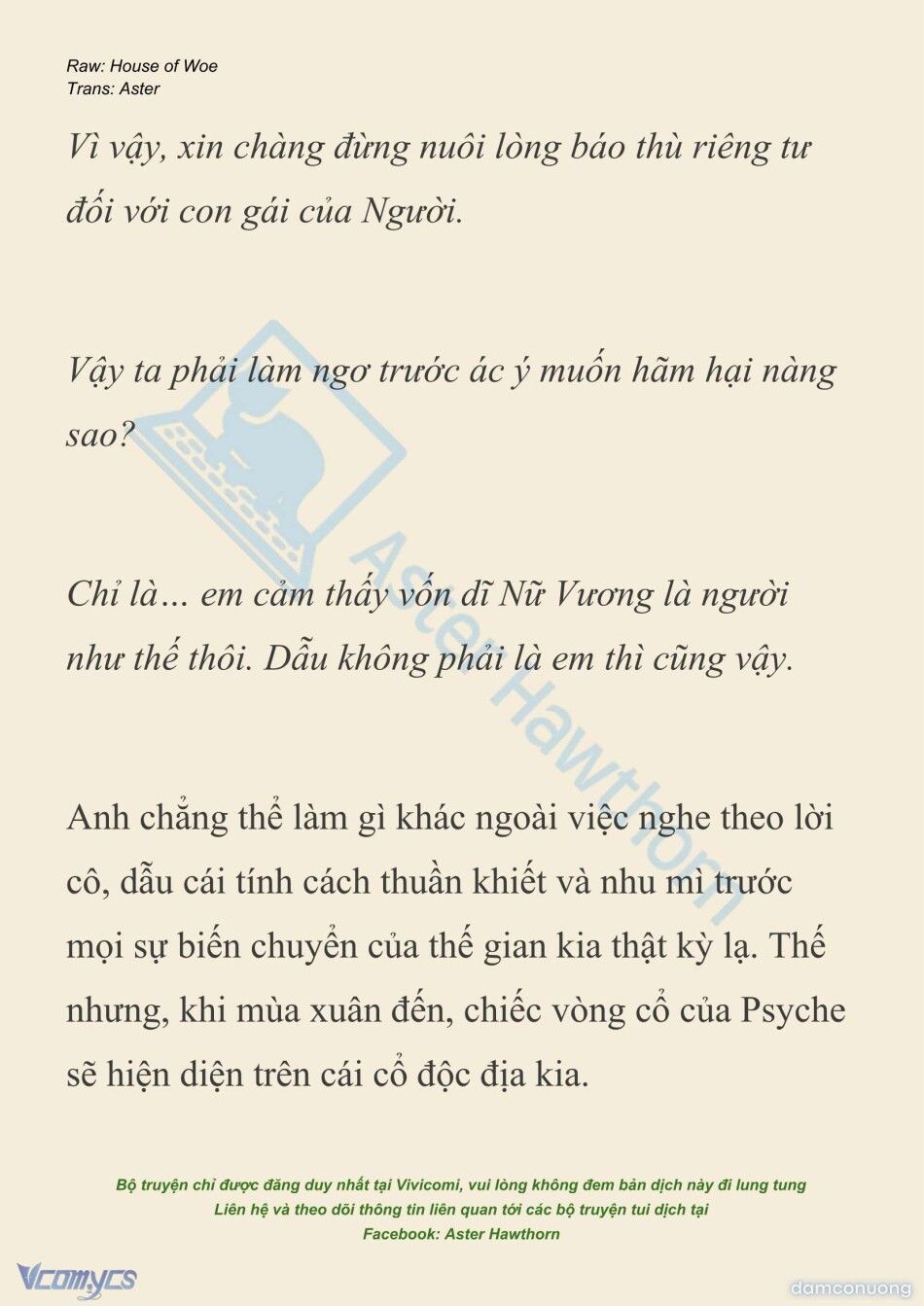 đọc truyện [novel] Dành Cho Các Nữ Thần: Dành Cho Psyche Chương 54 ảnh 7 tại Thiên Thai Truyện
