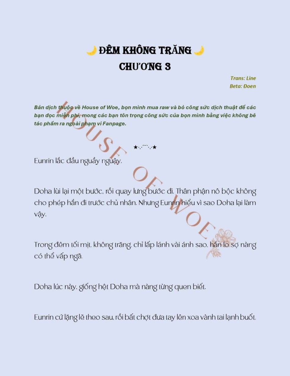 [novel] Đêm Không Trăng Chương 3 page 1 - Giả Dược