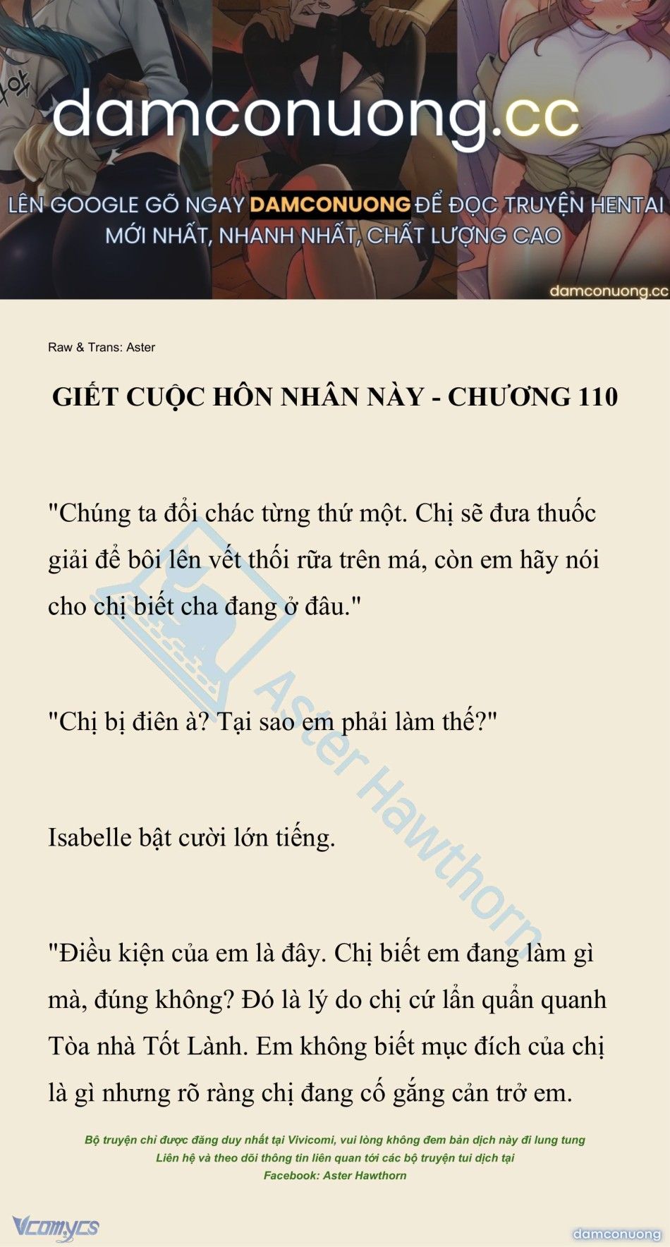 đọc truyện [novel] Giết Cuộc Hôn Nhân Này Chương 110 ảnh 2 tại Thiên Thai Truyện