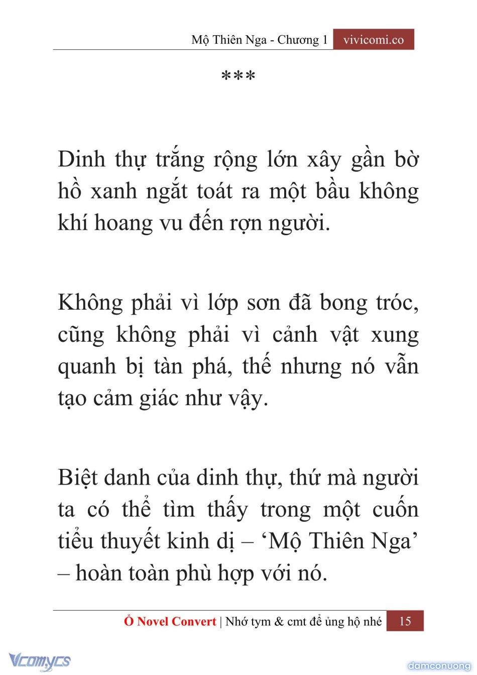 đọc truyện [novel] Mộ Thiên Nga Chương 1 ảnh 18 tại Thiên Thai Truyện