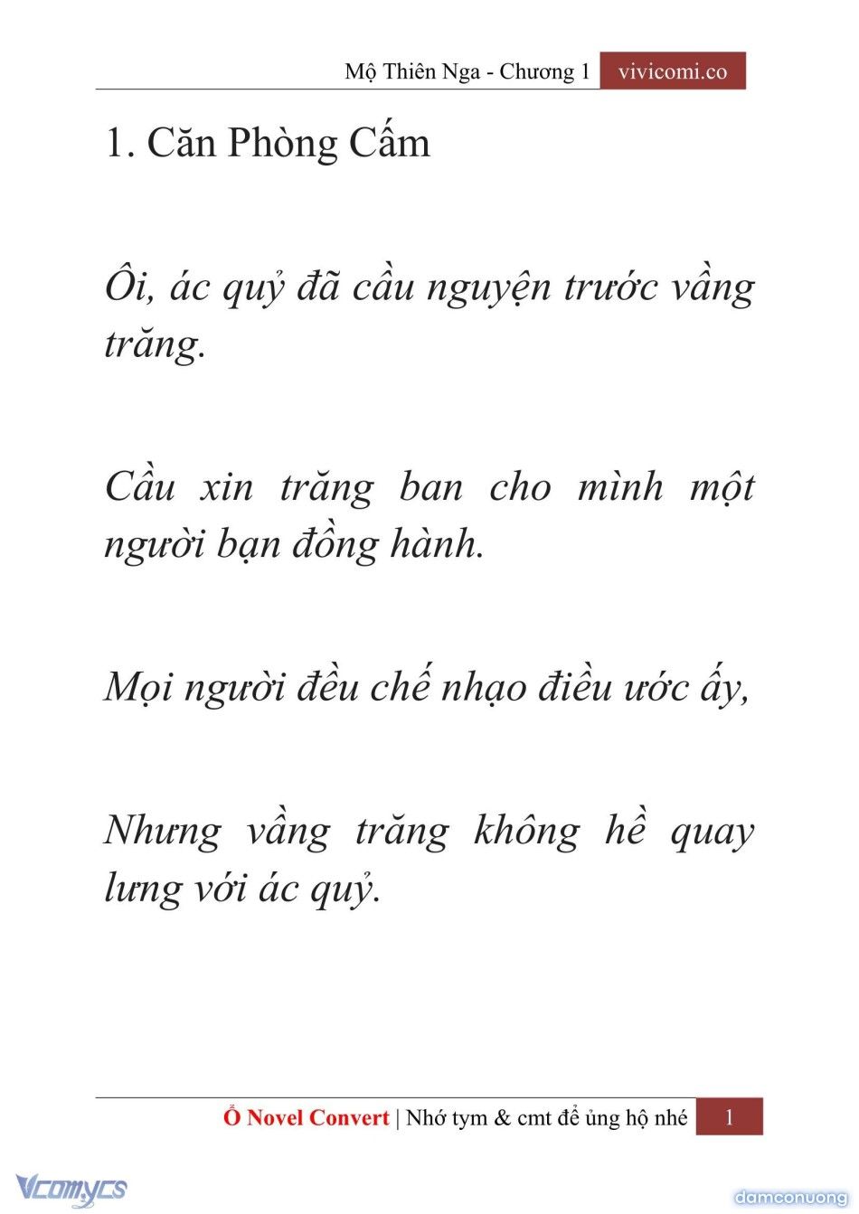 đọc truyện [novel] Mộ Thiên Nga Chương 1 ảnh 4 tại Thiên Thai Truyện