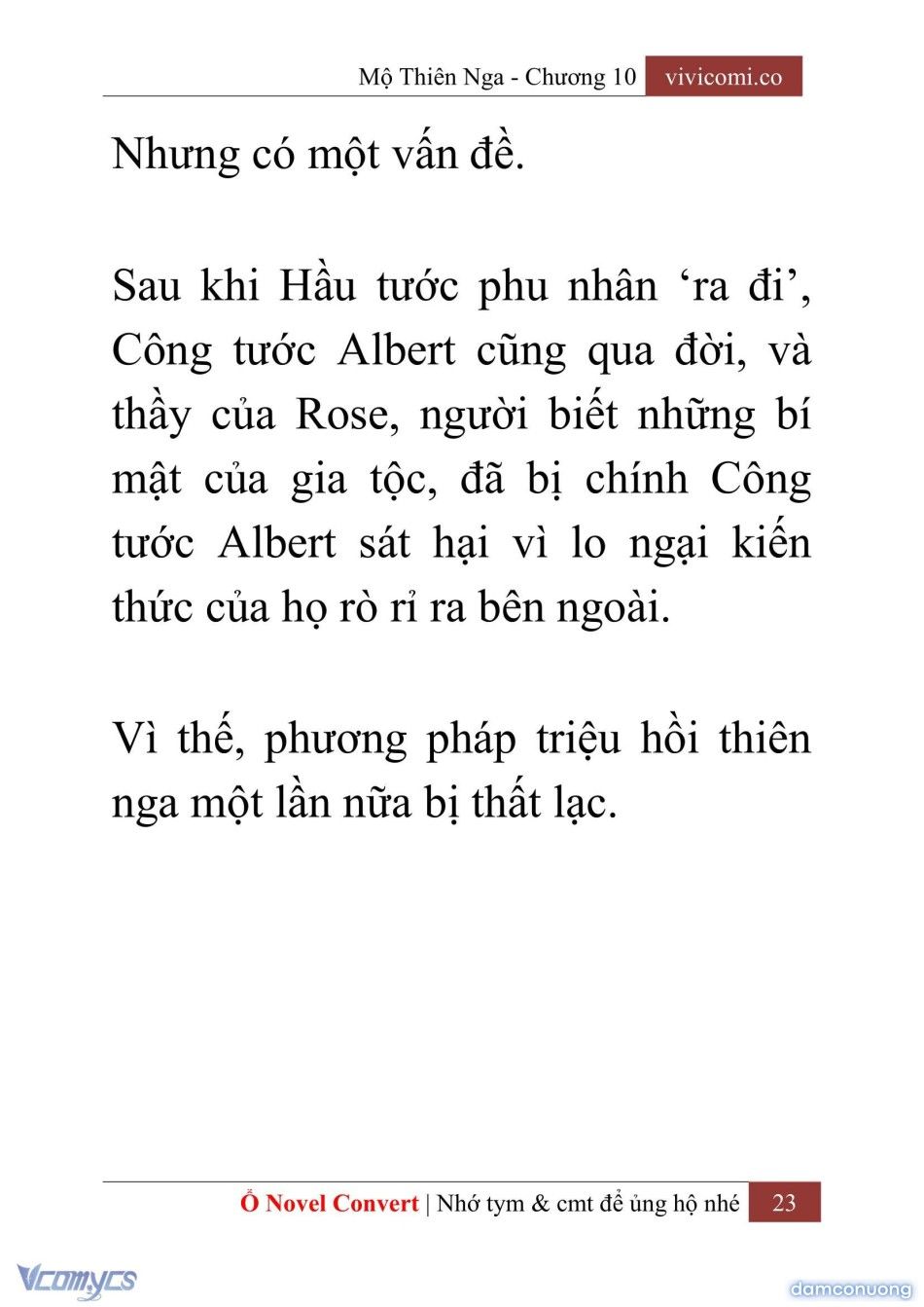 đọc truyện [novel] Mộ Thiên Nga Chương 10 ảnh 26 tại Thiên Thai Truyện