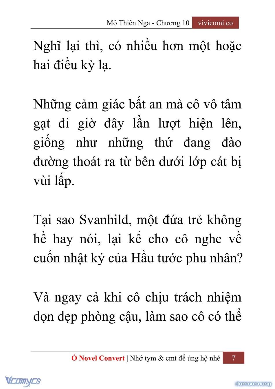 đọc truyện [novel] Mộ Thiên Nga Chương 10 ảnh 10 tại Thiên Thai Truyện