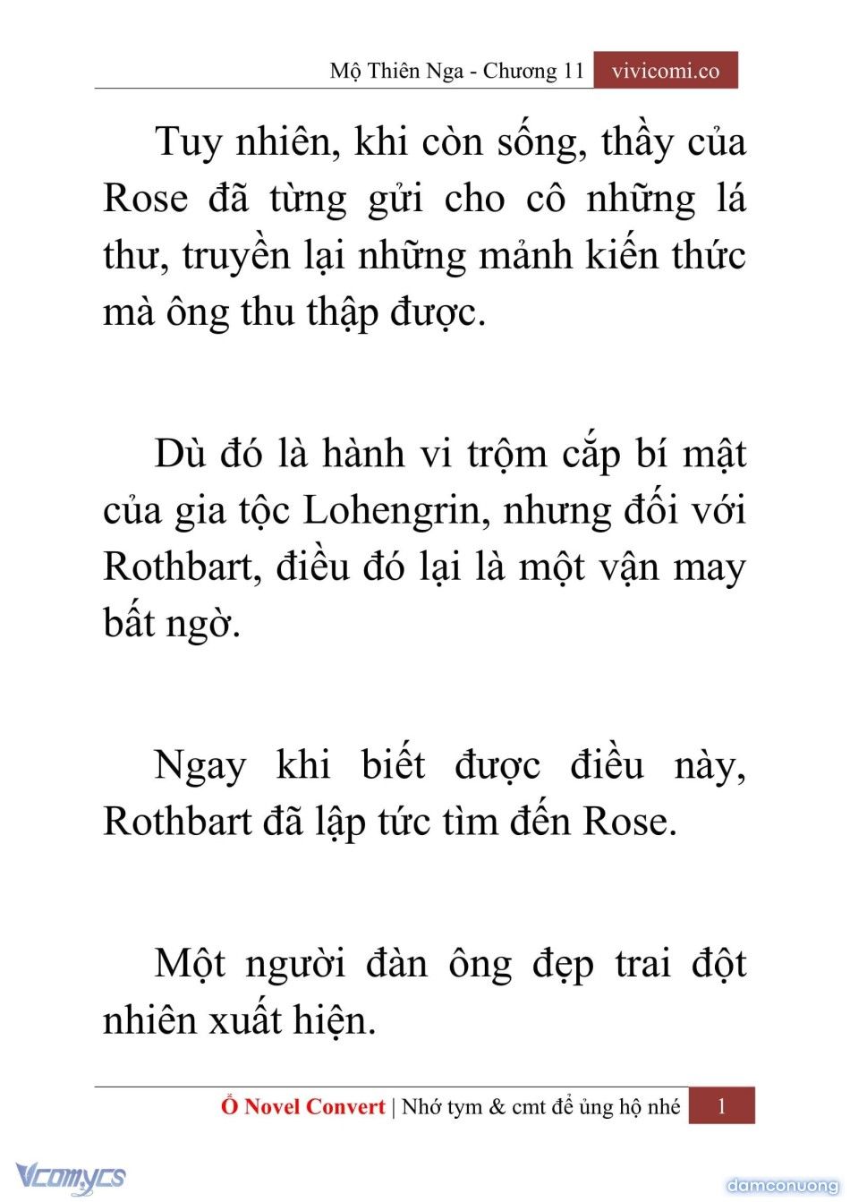 đọc truyện [novel] Mộ Thiên Nga Chương 11 ảnh 4 tại Thiên Thai Truyện