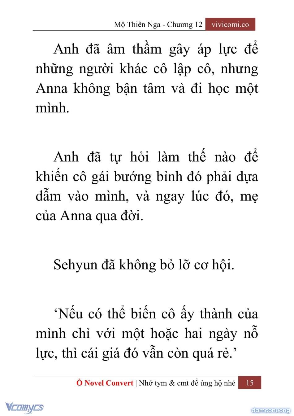 đọc truyện [novel] Mộ Thiên Nga Chương 12 ảnh 18 tại Thiên Thai Truyện