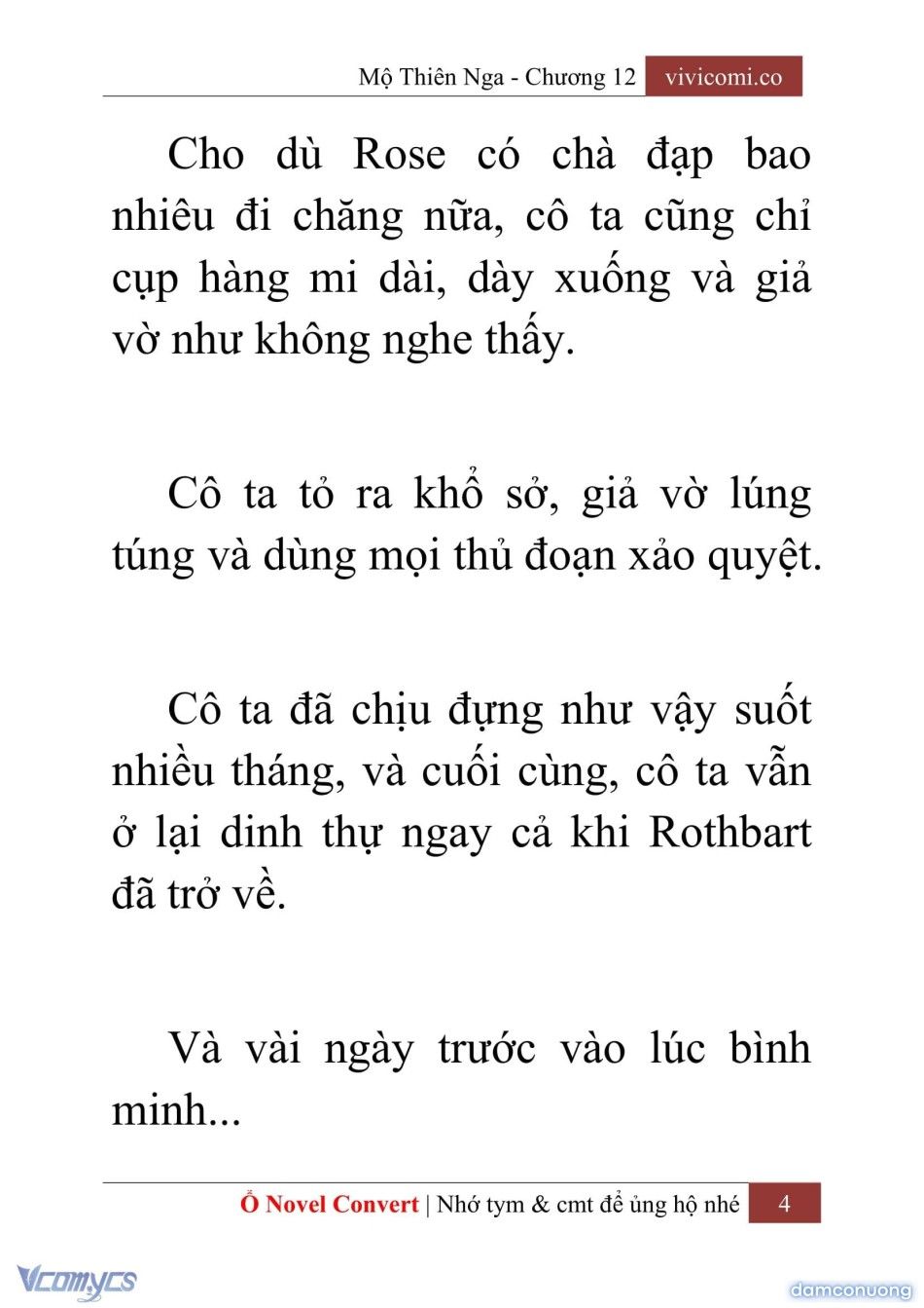 đọc truyện [novel] Mộ Thiên Nga Chương 12 ảnh 7 tại Thiên Thai Truyện