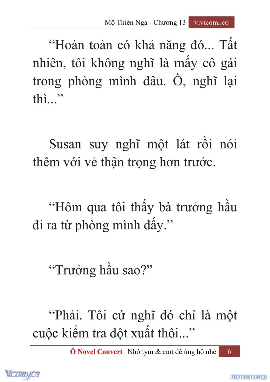 đọc truyện [novel] Mộ Thiên Nga Chương 13 ảnh 9 tại Thiên Thai Truyện