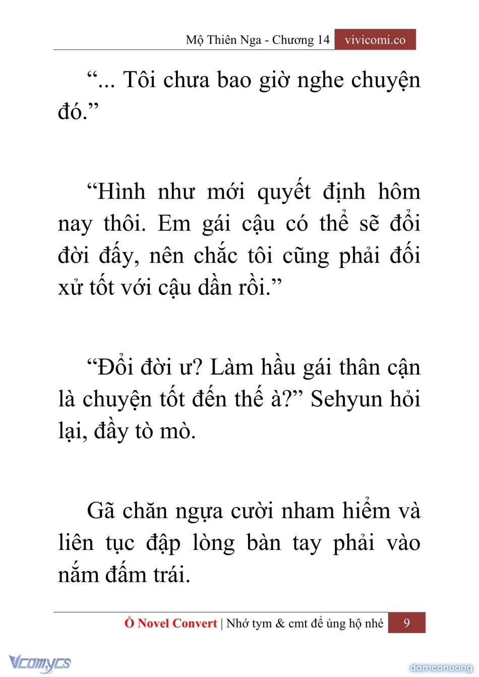 đọc truyện [novel] Mộ Thiên Nga Chương 14 ảnh 12 tại Thiên Thai Truyện