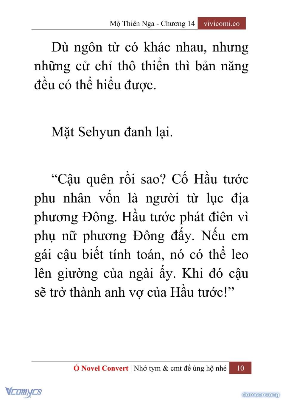 đọc truyện [novel] Mộ Thiên Nga Chương 14 ảnh 13 tại Thiên Thai Truyện