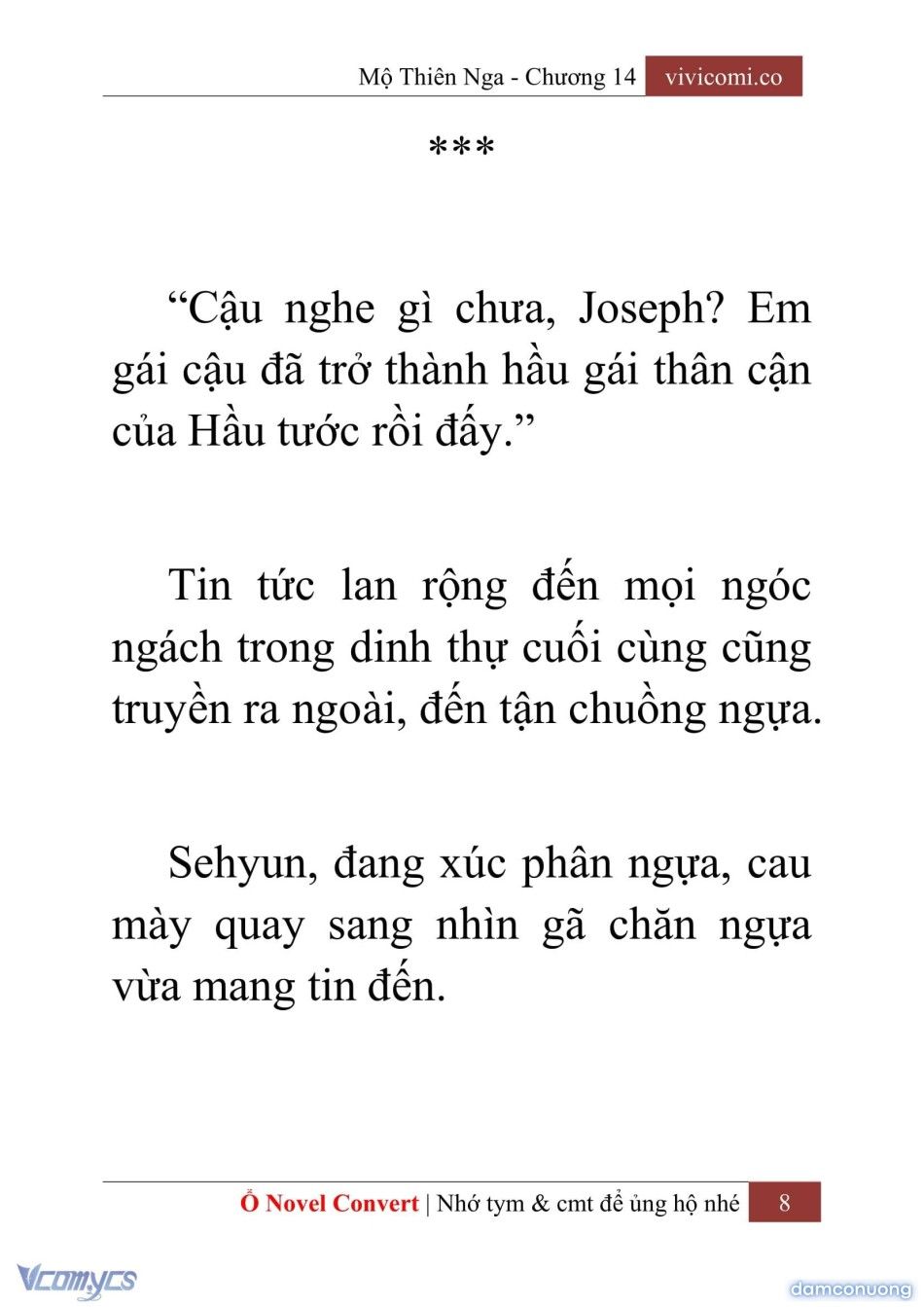 đọc truyện [novel] Mộ Thiên Nga Chương 14 ảnh 11 tại Thiên Thai Truyện