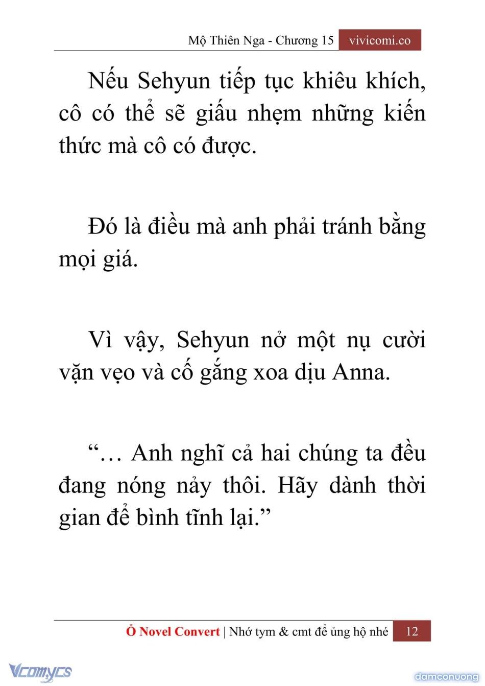 đọc truyện [novel] Mộ Thiên Nga Chương 15 ảnh 15 tại Thiên Thai Truyện