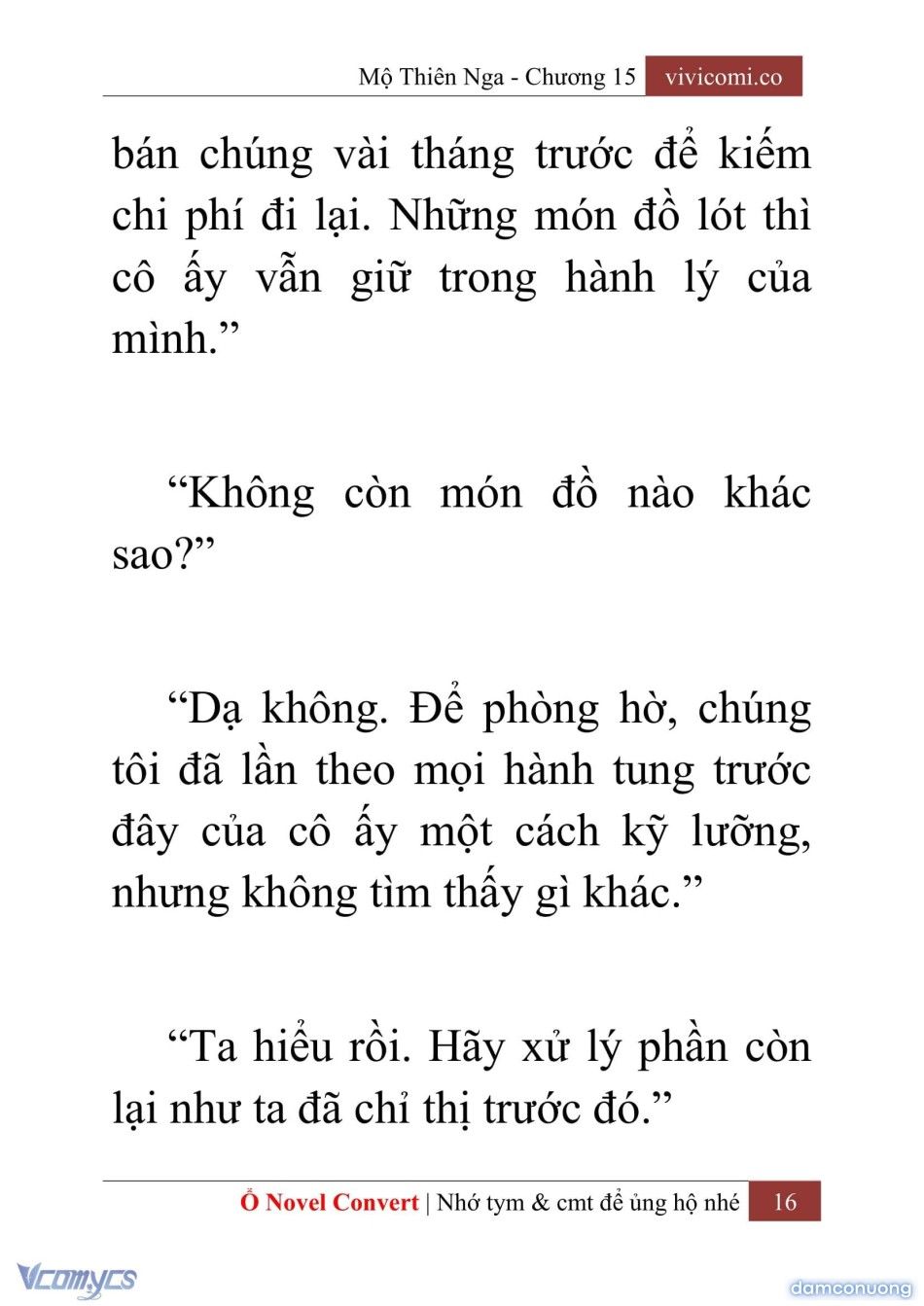 đọc truyện [novel] Mộ Thiên Nga Chương 15 ảnh 19 tại Thiên Thai Truyện