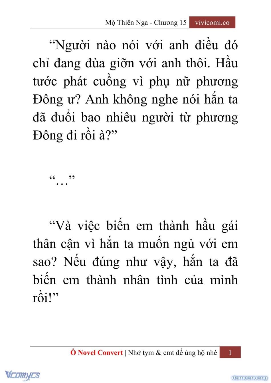 đọc truyện [novel] Mộ Thiên Nga Chương 15 ảnh 4 tại Thiên Thai Truyện