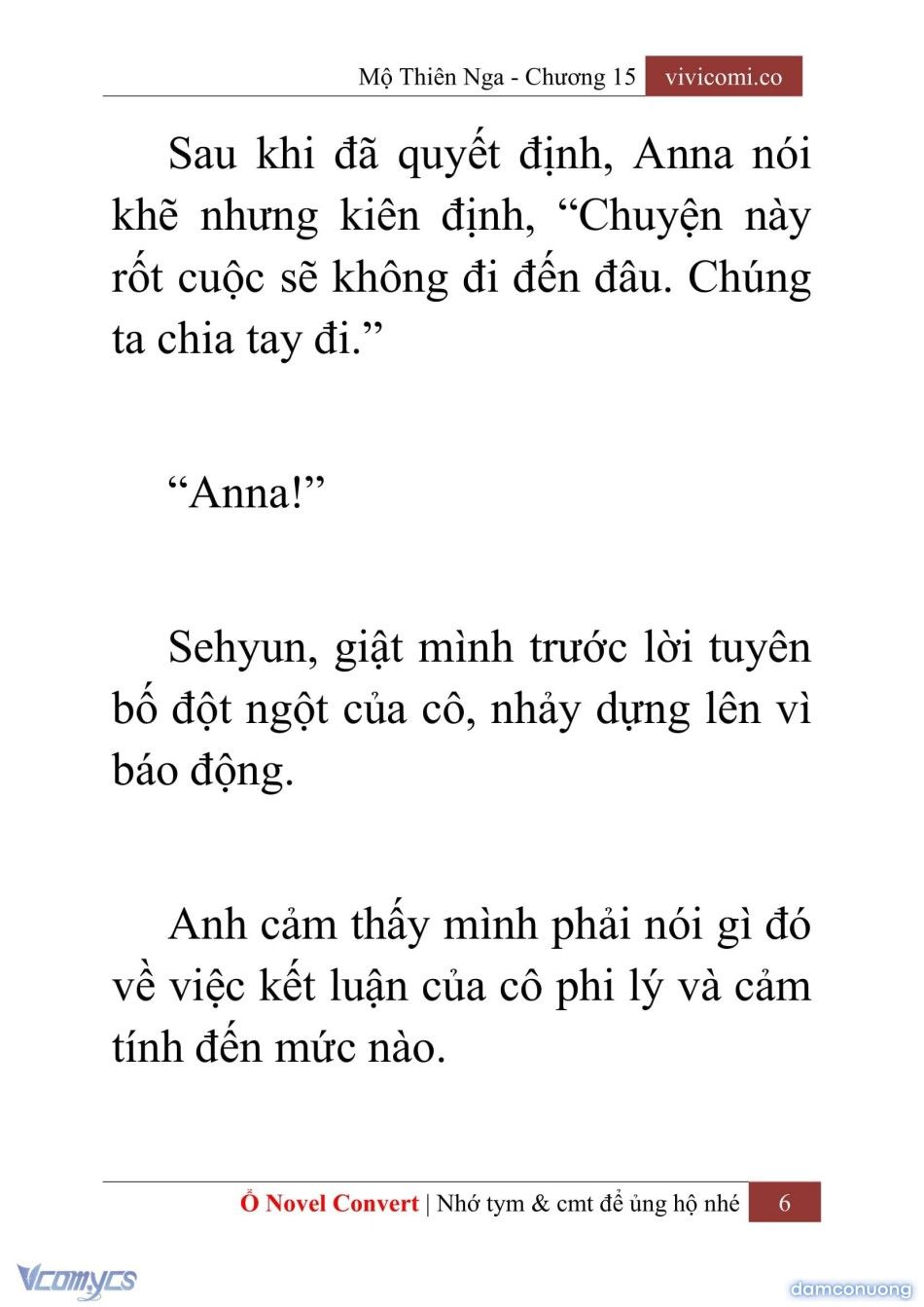 đọc truyện [novel] Mộ Thiên Nga Chương 15 ảnh 9 tại Thiên Thai Truyện