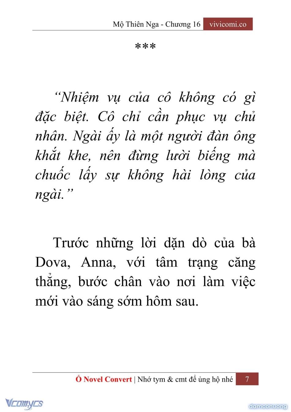 đọc truyện [novel] Mộ Thiên Nga Chương 16 ảnh 10 tại Thiên Thai Truyện