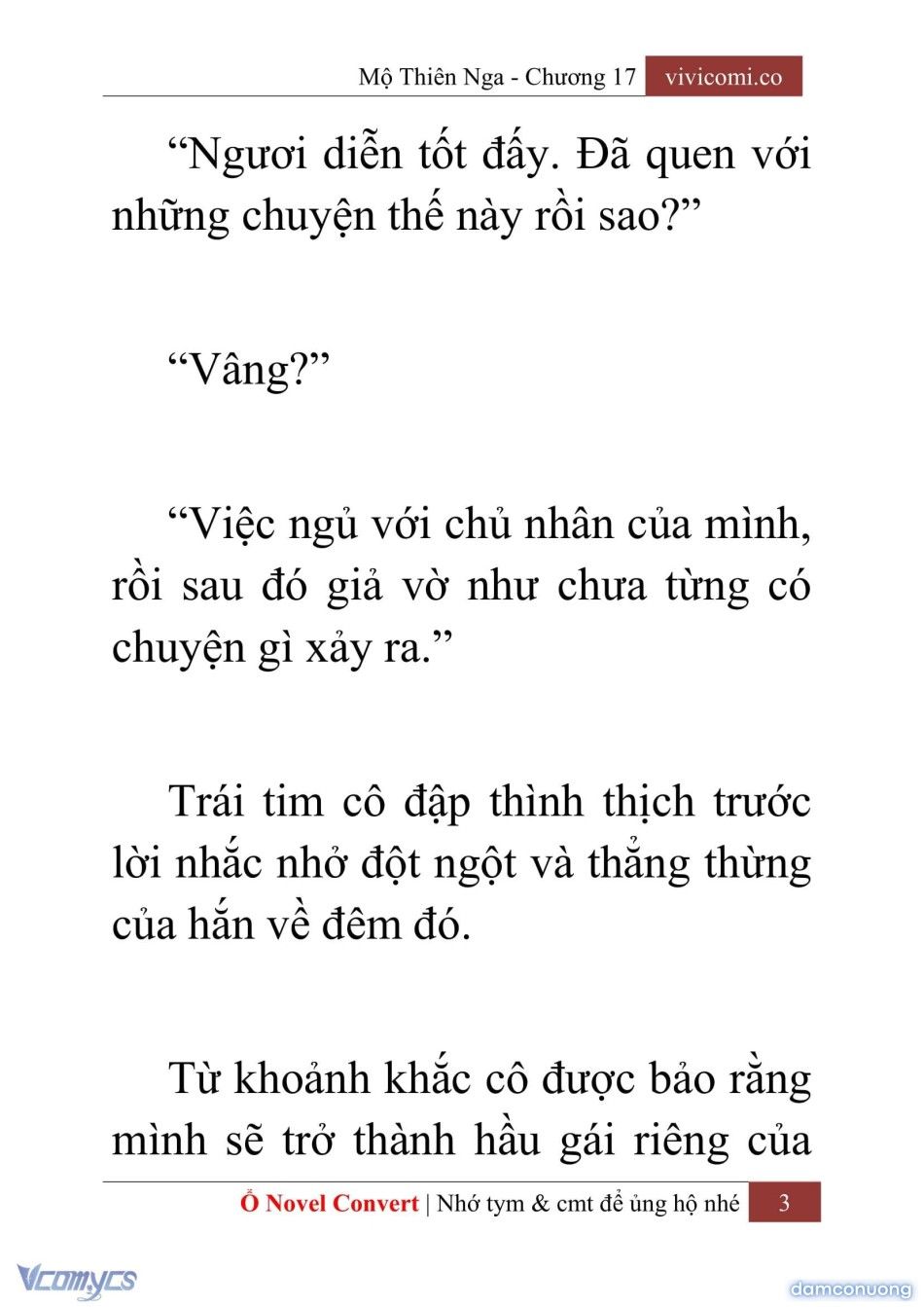 đọc truyện [novel] Mộ Thiên Nga Chương 17 ảnh 6 tại Thiên Thai Truyện