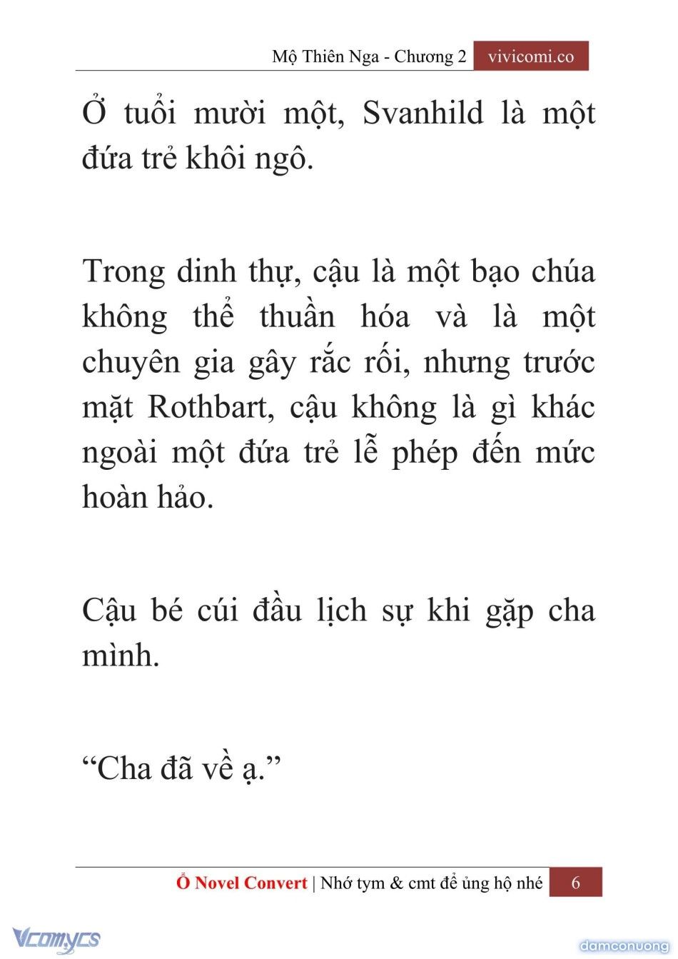 đọc truyện [novel] Mộ Thiên Nga Chương 2 ảnh 9 tại Thiên Thai Truyện