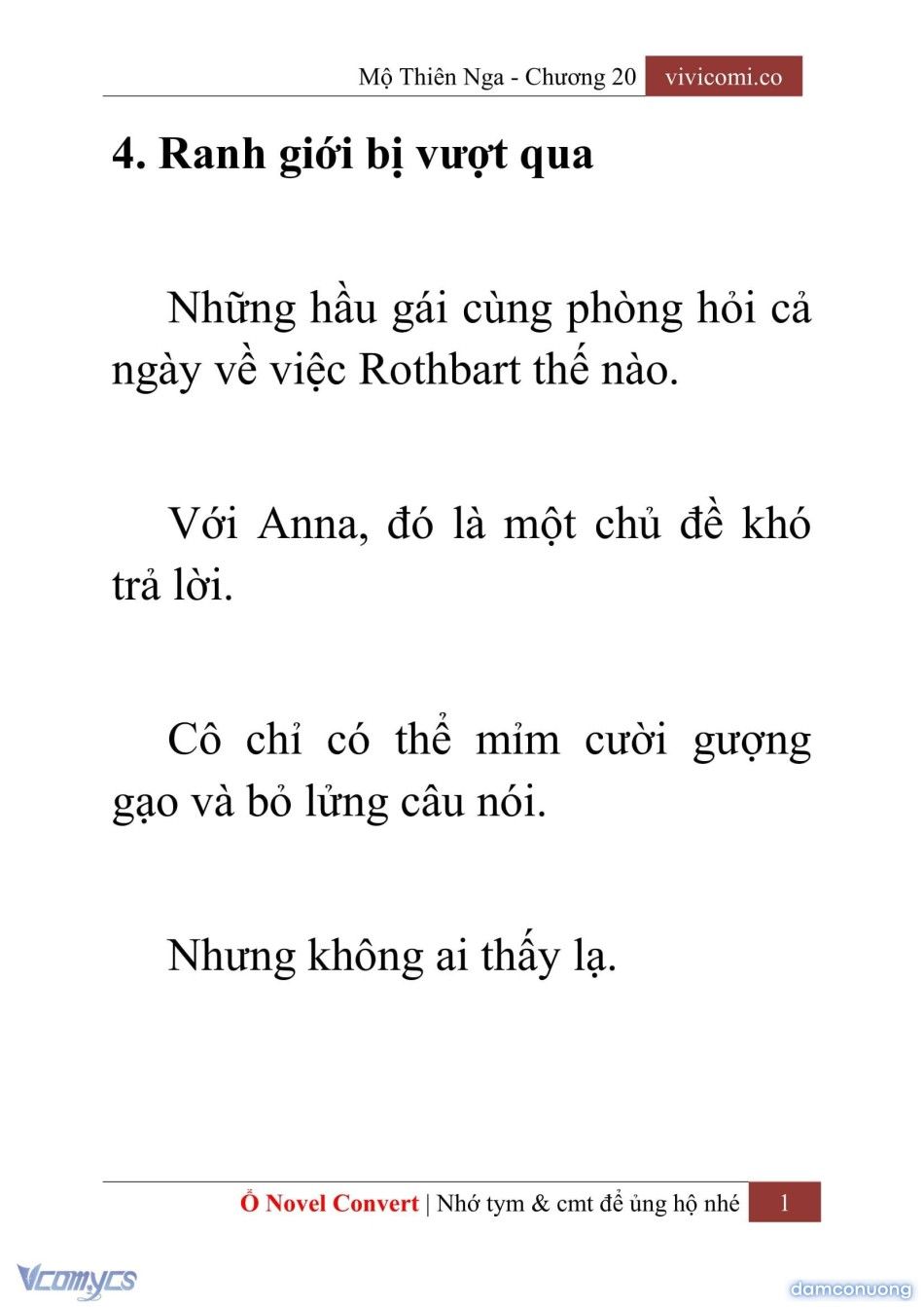 đọc truyện [novel] Mộ Thiên Nga Chương 20 ảnh 4 tại Thiên Thai Truyện