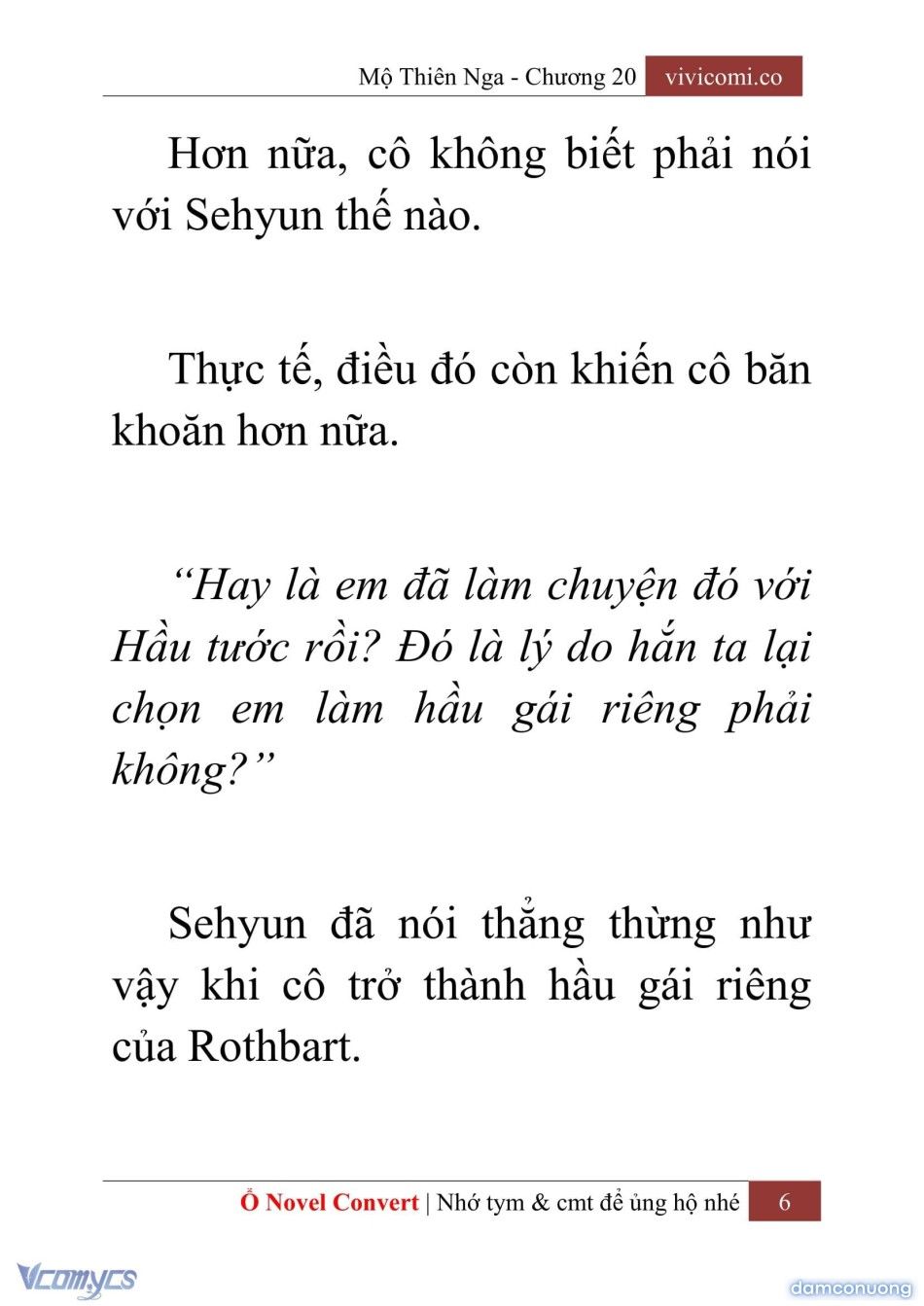 đọc truyện [novel] Mộ Thiên Nga Chương 20 ảnh 9 tại Thiên Thai Truyện