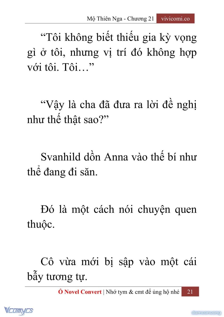 đọc truyện [novel] Mộ Thiên Nga Chương 21 ảnh 24 tại Thiên Thai Truyện