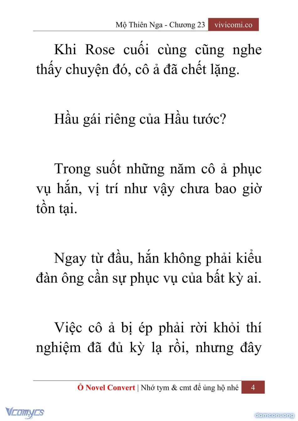 đọc truyện [novel] Mộ Thiên Nga Chương 23 ảnh 7 tại Thiên Thai Truyện