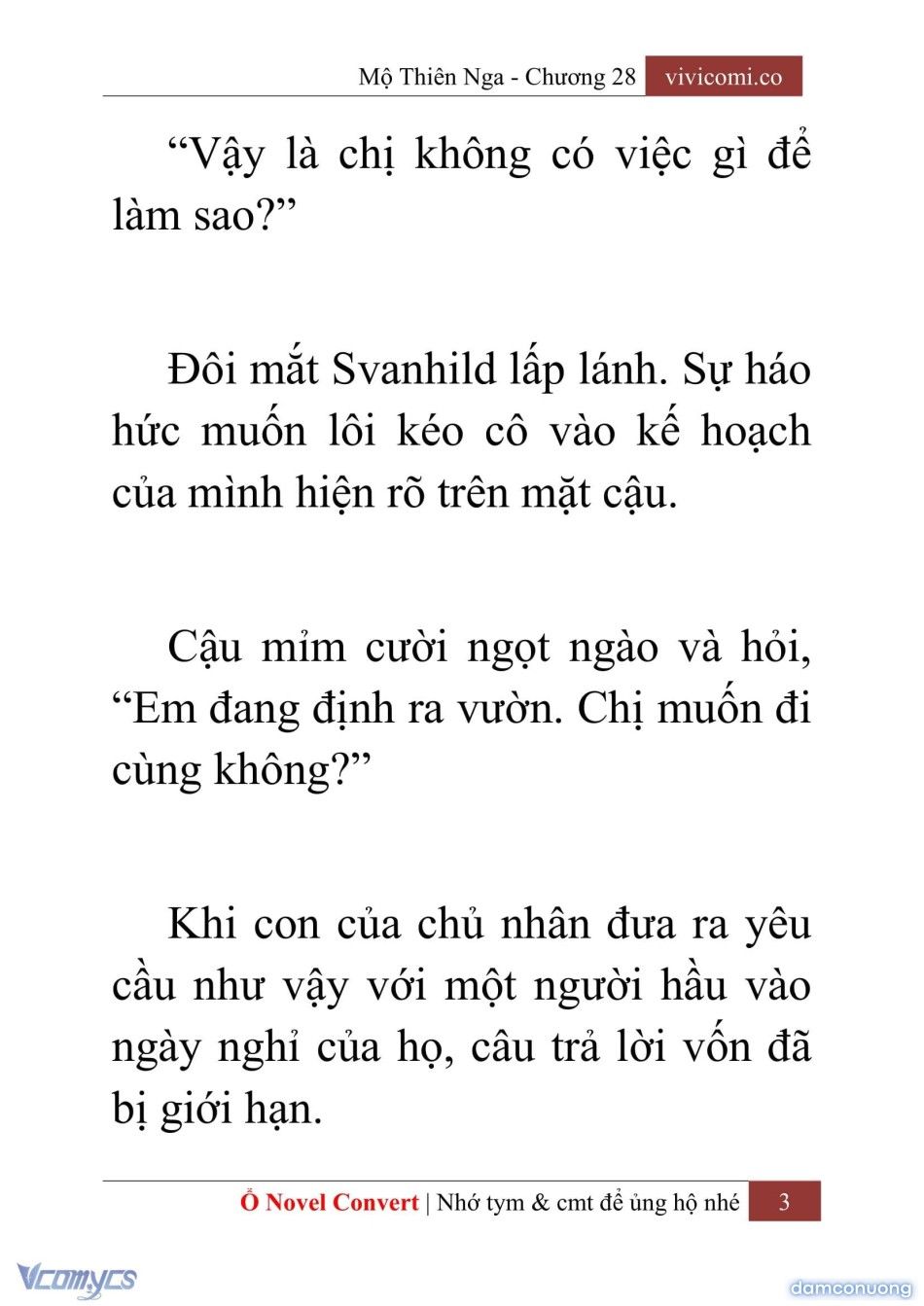 đọc truyện [novel] Mộ Thiên Nga Chương 28 ảnh 6 tại Thiên Thai Truyện