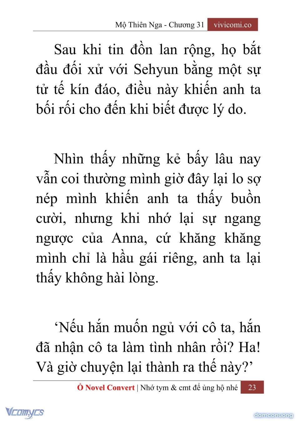 đọc truyện [novel] Mộ Thiên Nga Chương 31 ảnh 26 tại Thiên Thai Truyện