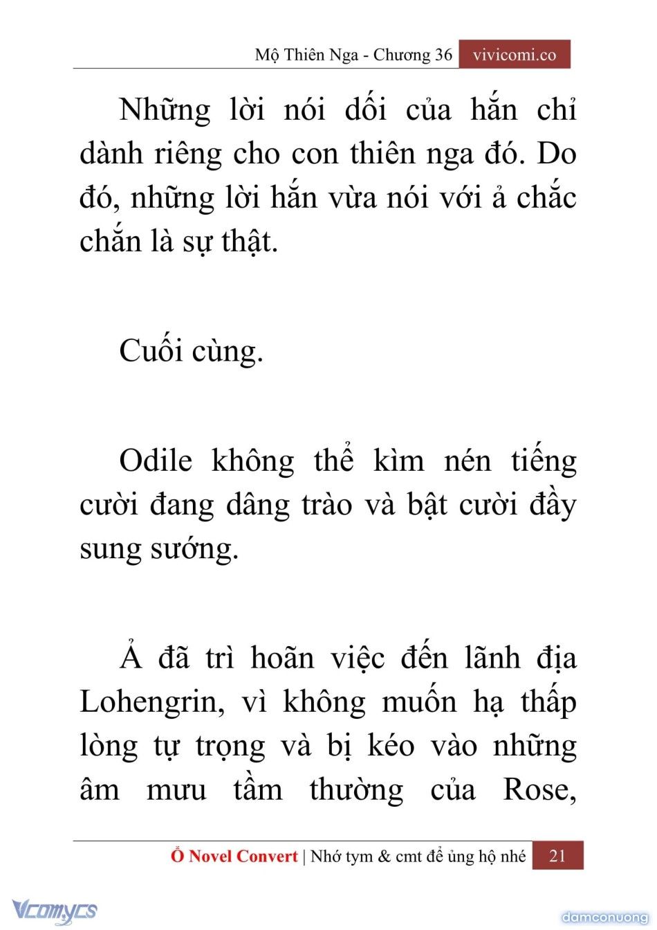 đọc truyện [novel] Mộ Thiên Nga Chương 36 ảnh 24 tại Thiên Thai Truyện