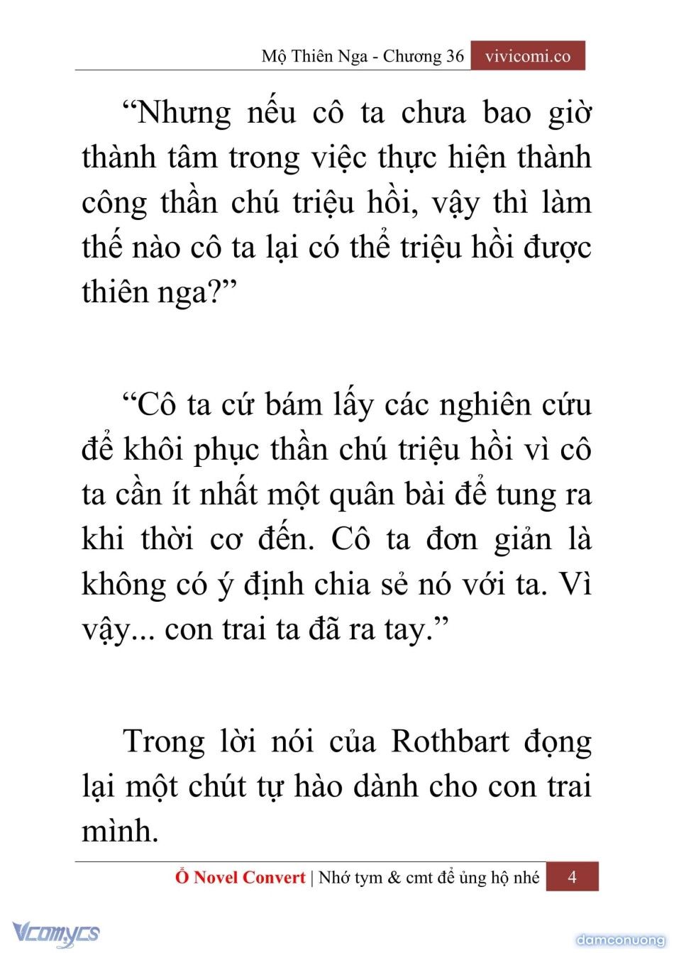 đọc truyện [novel] Mộ Thiên Nga Chương 36 ảnh 7 tại Thiên Thai Truyện
