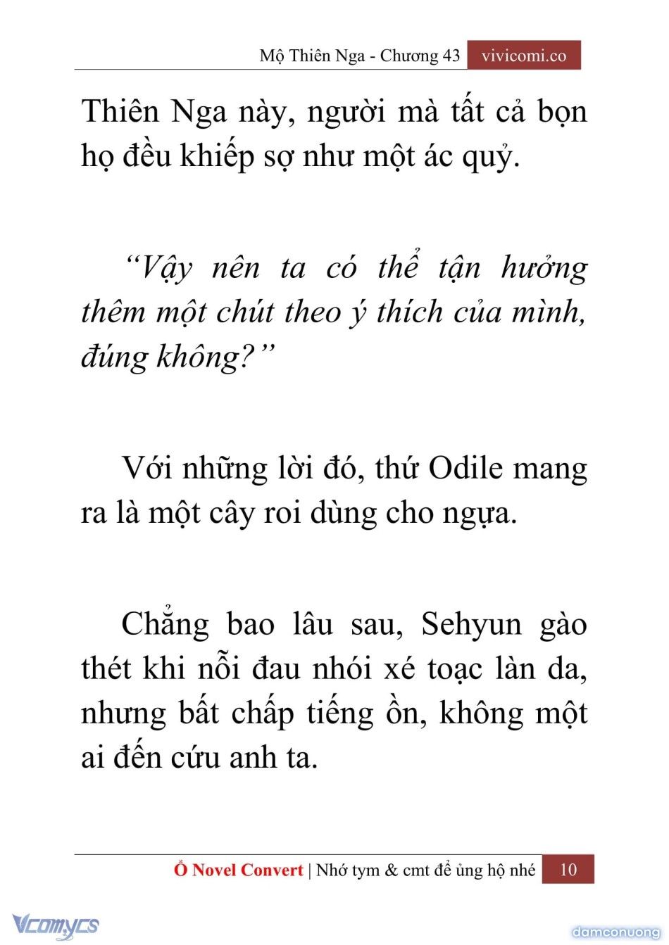 đọc truyện [novel] Mộ Thiên Nga Chương 43 ảnh 13 tại Thiên Thai Truyện