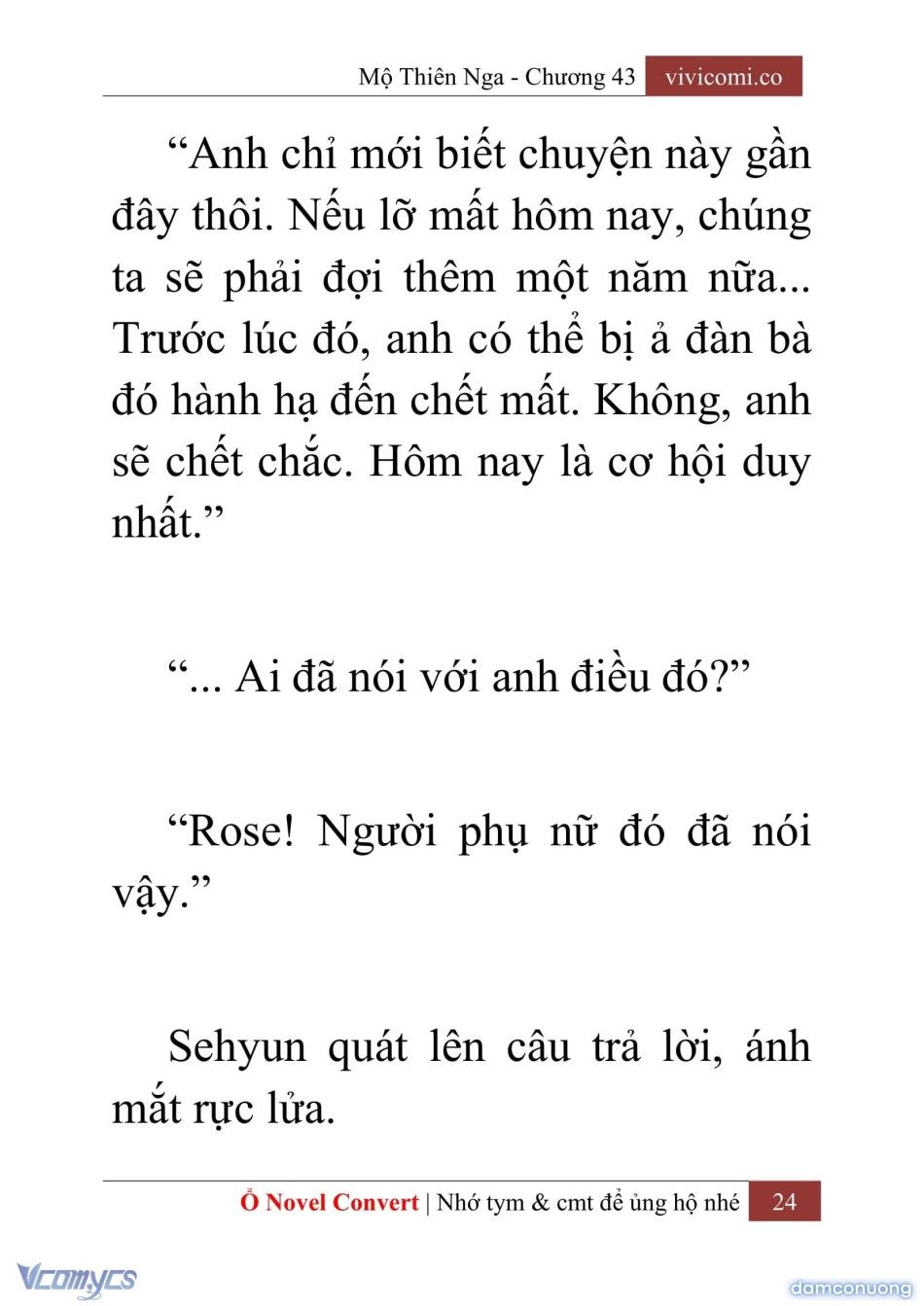 đọc truyện [novel] Mộ Thiên Nga Chương 43 ảnh 27 tại Thiên Thai Truyện