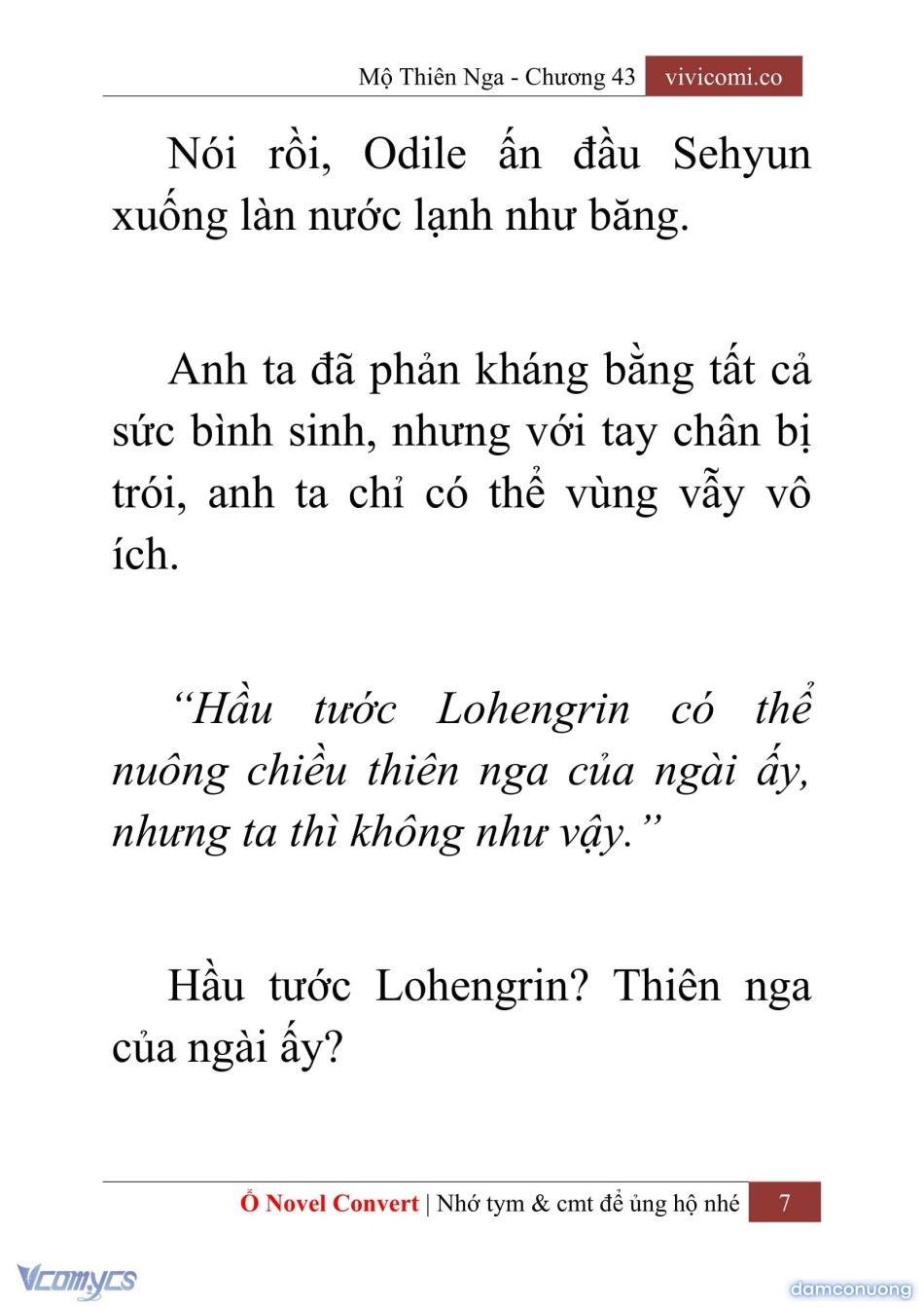 đọc truyện [novel] Mộ Thiên Nga Chương 43 ảnh 10 tại Thiên Thai Truyện
