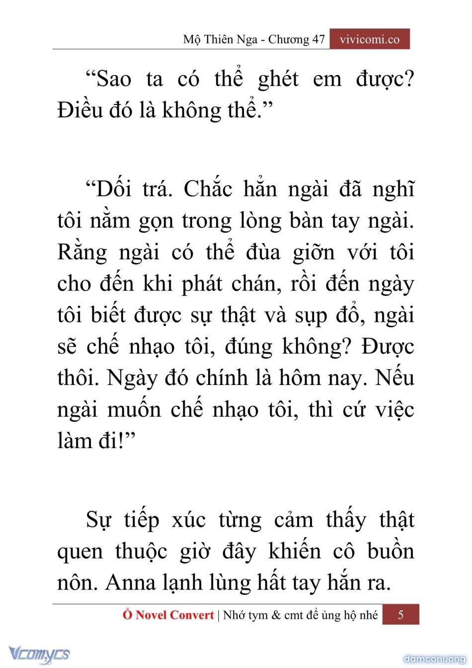 đọc truyện [novel] Mộ Thiên Nga Chương 47 ảnh 8 tại Thiên Thai Truyện