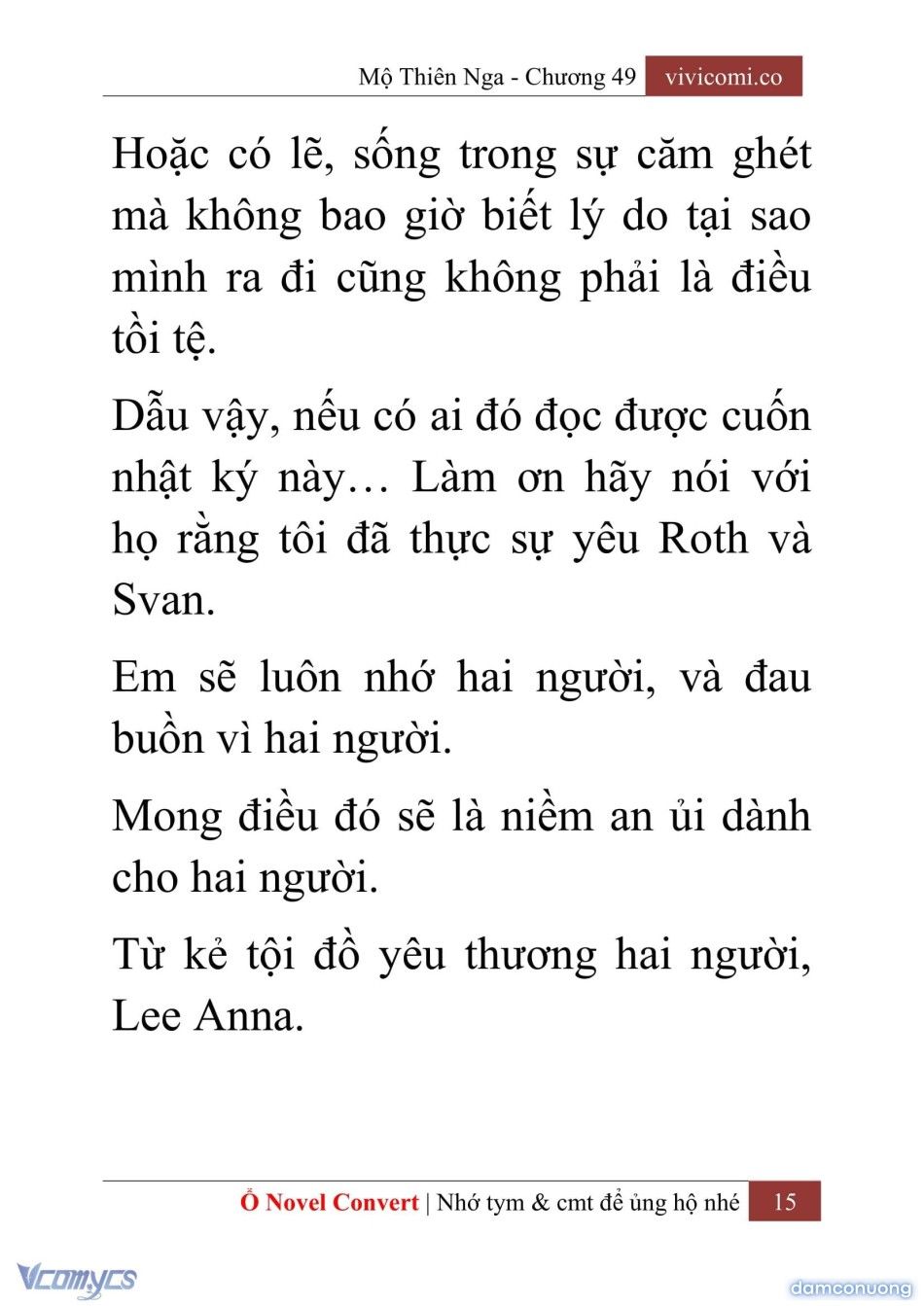 đọc truyện [novel] Mộ Thiên Nga Chương 49 ảnh 18 tại Thiên Thai Truyện