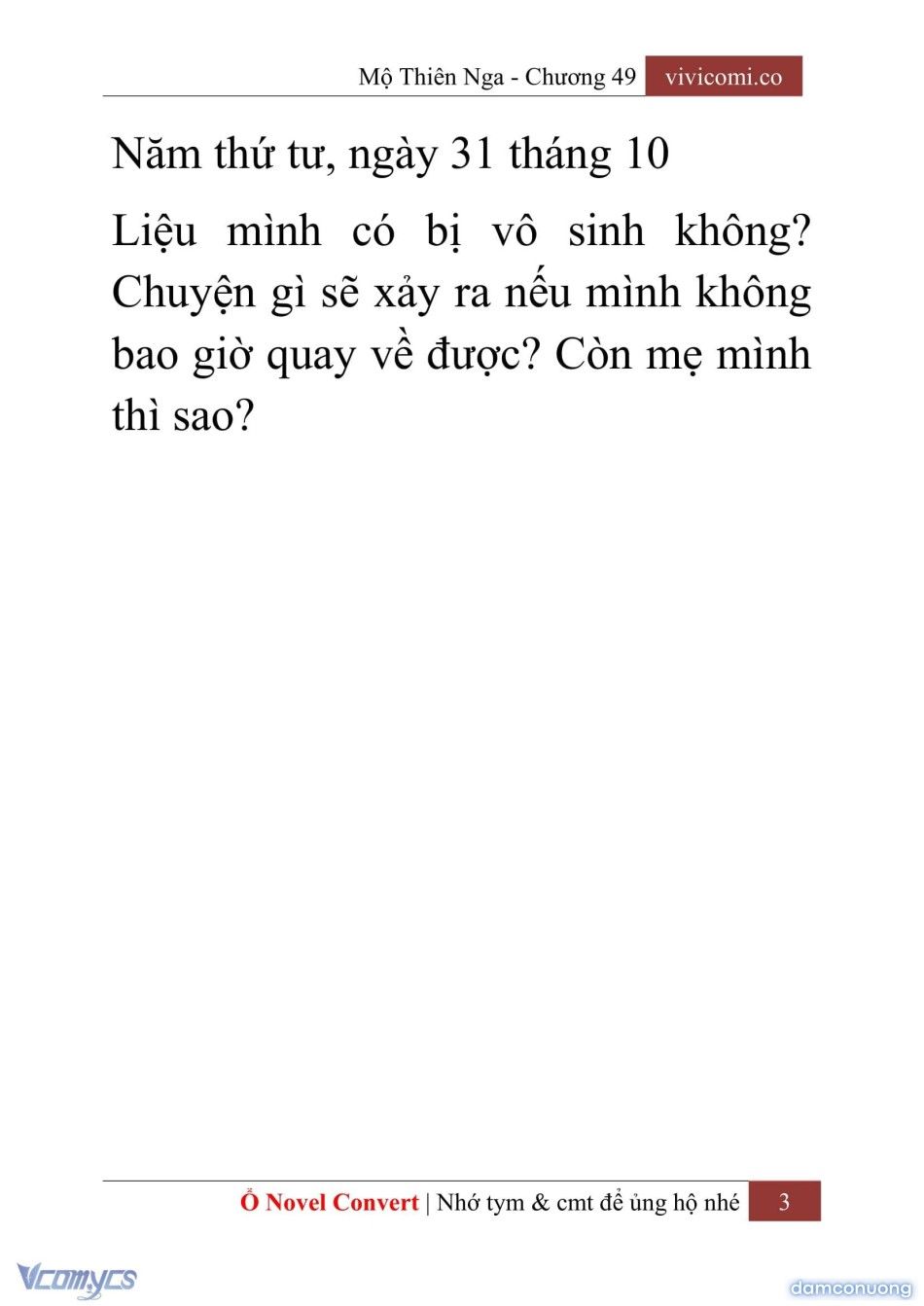 đọc truyện [novel] Mộ Thiên Nga Chương 49 ảnh 6 tại Thiên Thai Truyện
