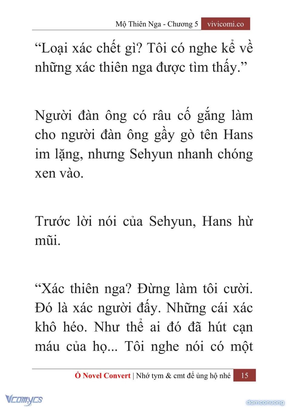 đọc truyện [novel] Mộ Thiên Nga Chương 5 ảnh 18 tại Thiên Thai Truyện